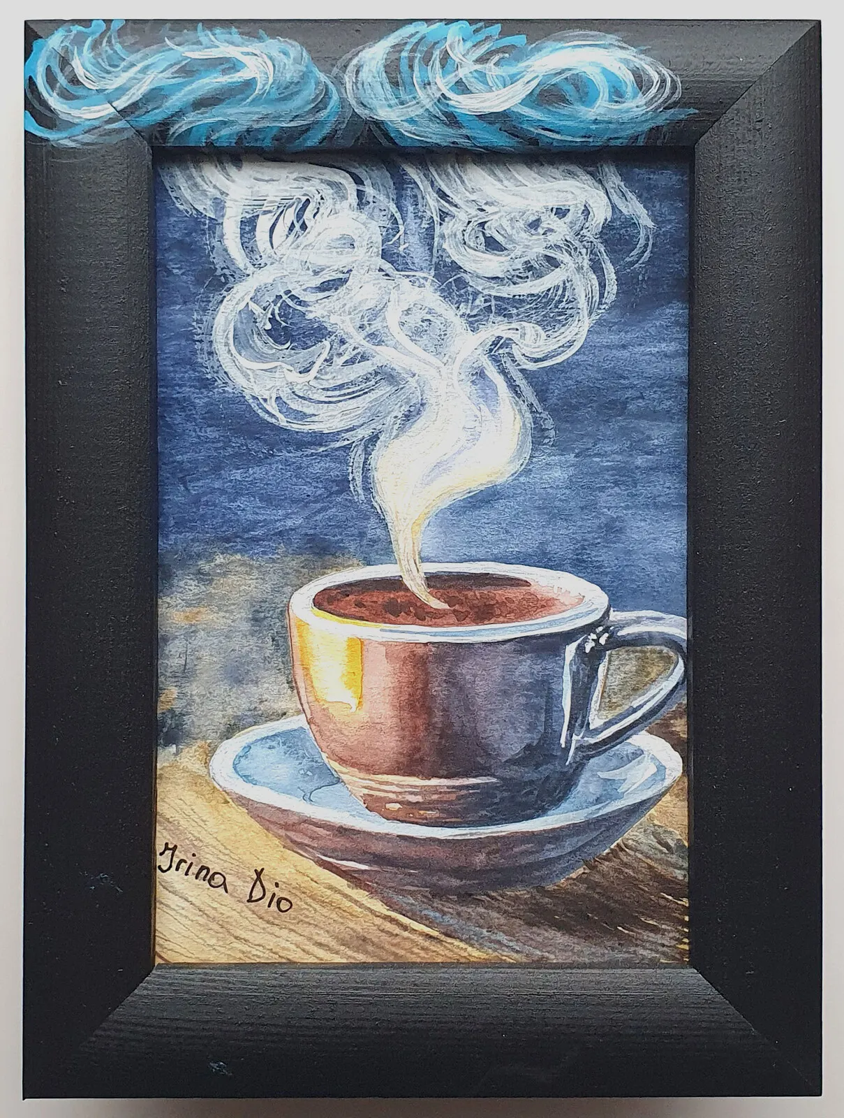 Akvarell En kopp kaffe av Iryna Denysenko