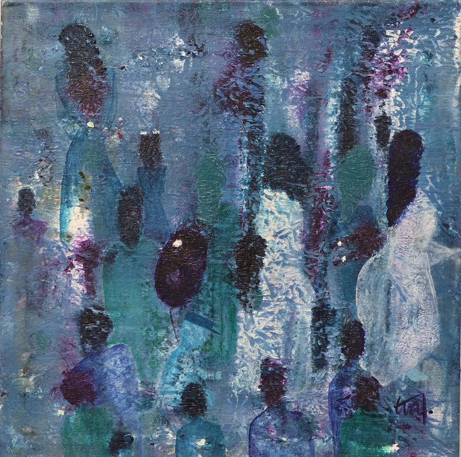 Akrylmålning På marknaden! av Eva Johansson