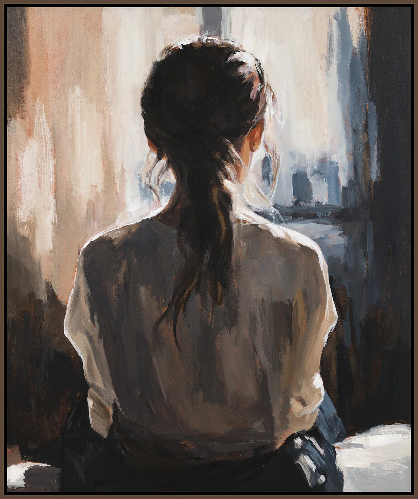 Akrylmålning Olivia av Tomas Hammar