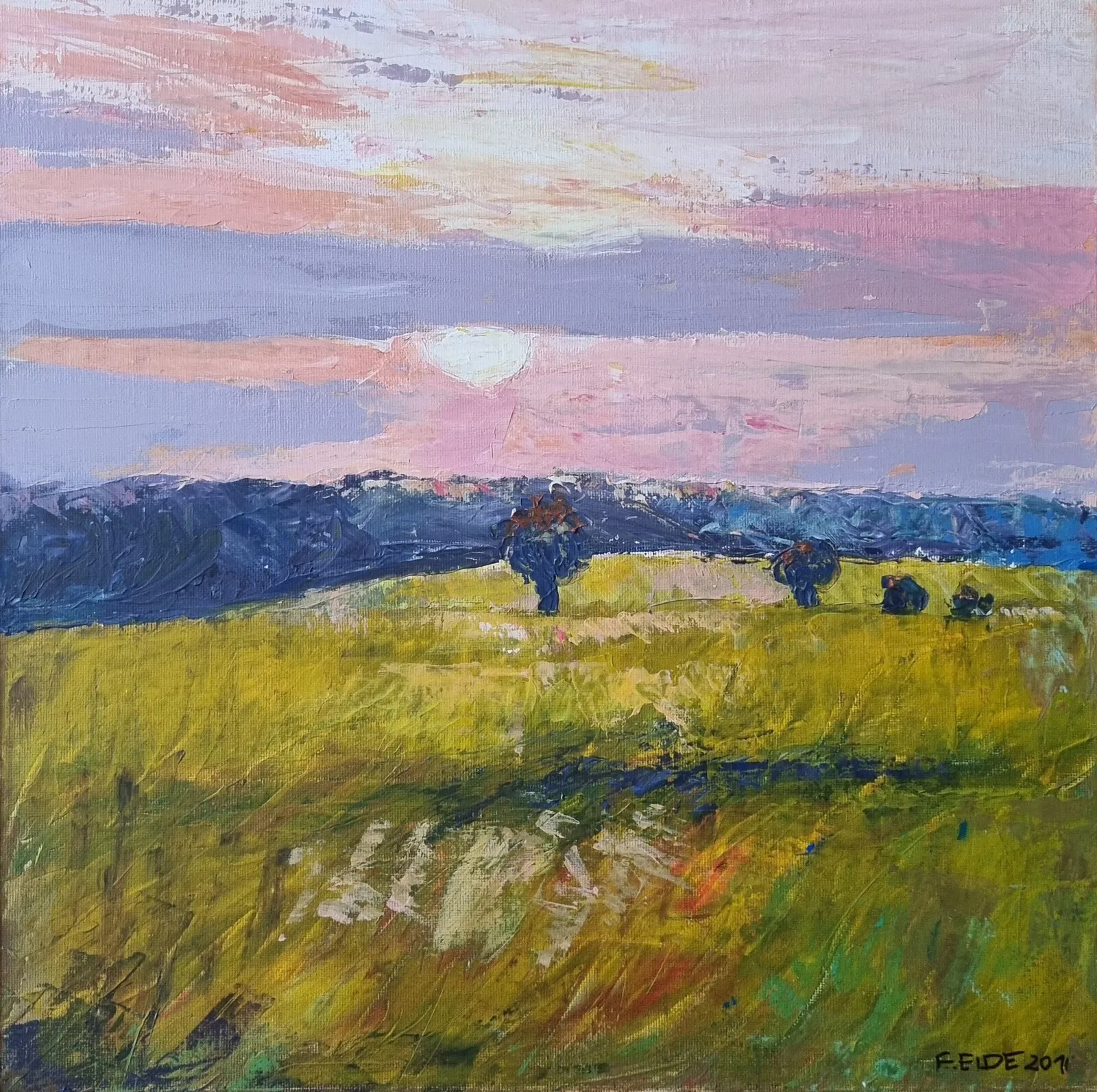 Akrylmålning av Elisabeth Eide