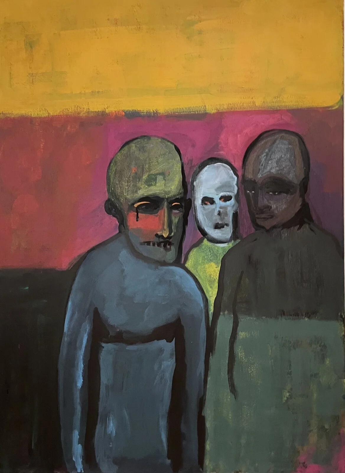 Akrylmålning Utan titel. av David Smensgård