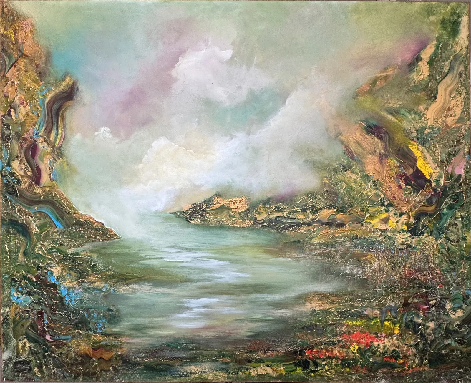 Akrylmålning Seren av Csilla Seres