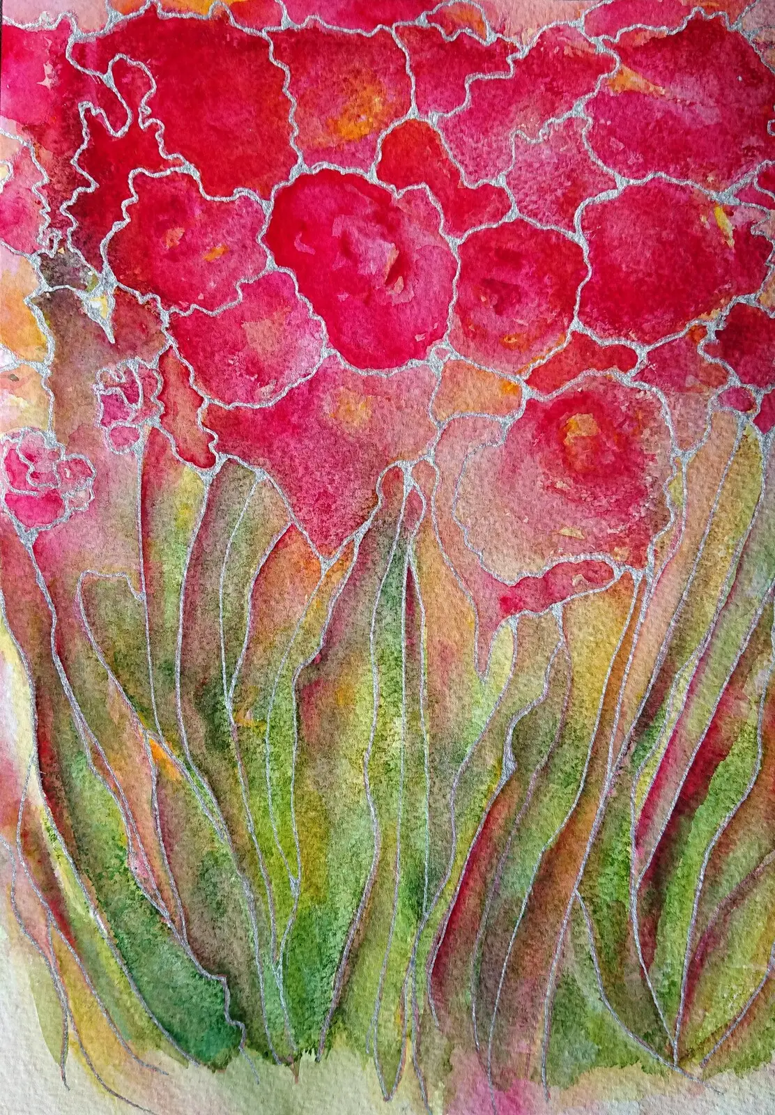 Röda blommor av Kaje Lindfors