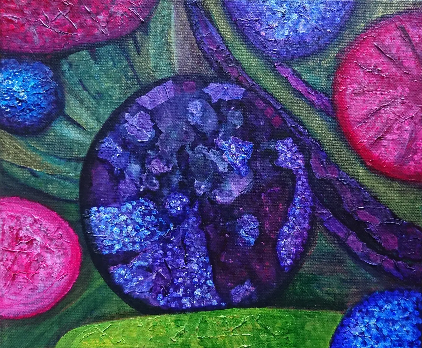 Akrylmålning av Kaje Lindfors