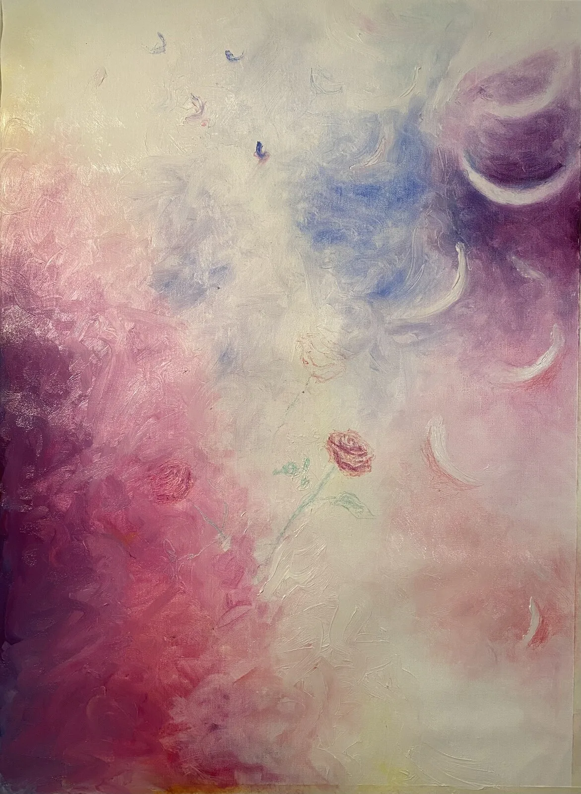 Oljemålning Vindarna rosorna av Christoffer Lindholm