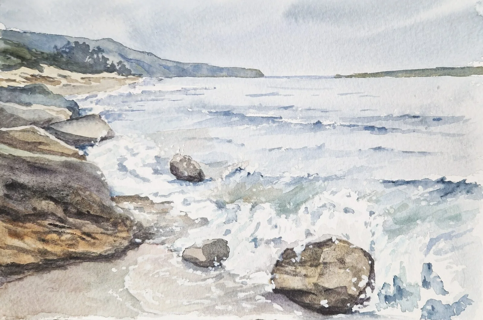 Akvarell av Anna-Maria Esback