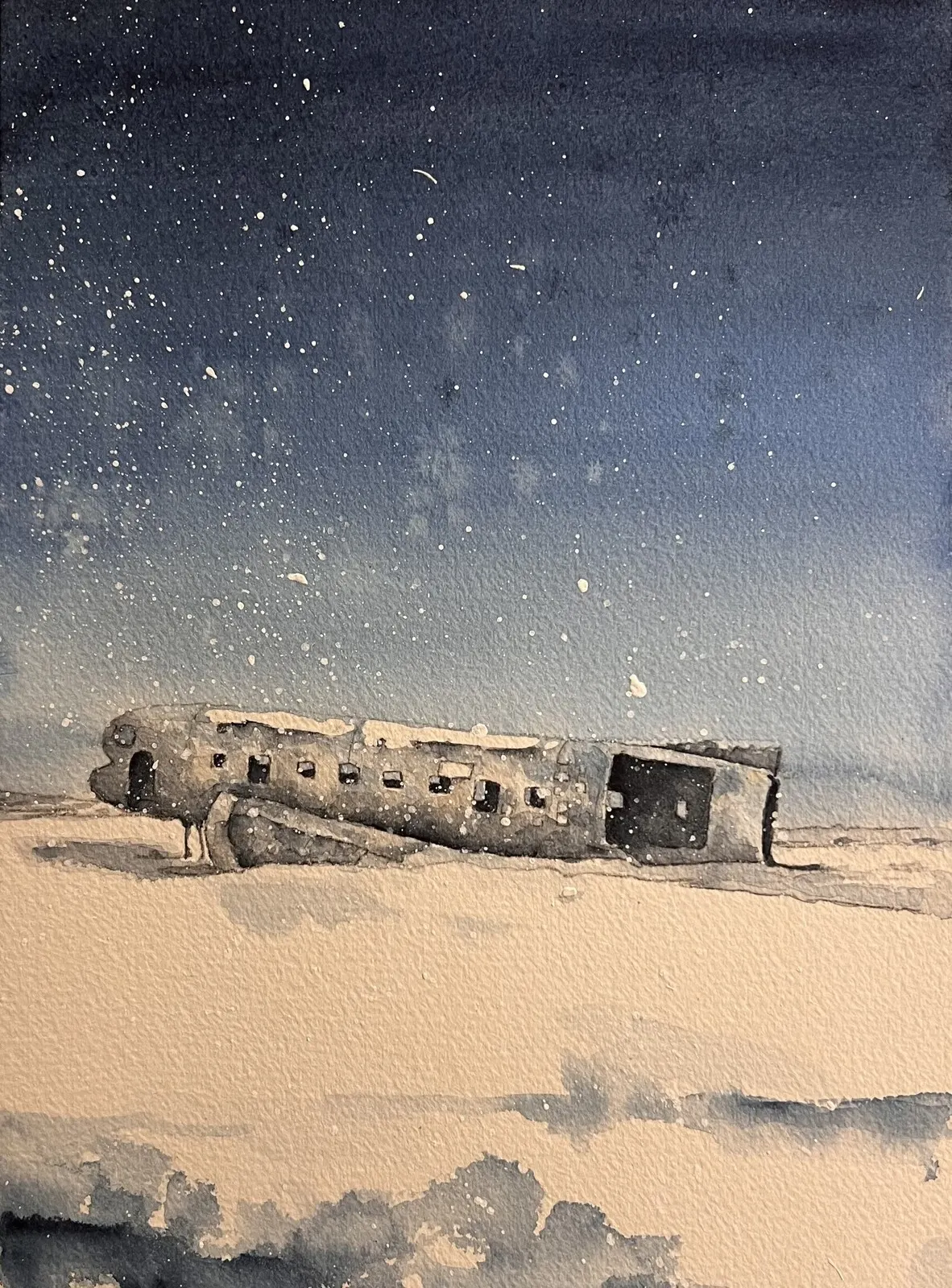 Akvarell av Mia Uhlander