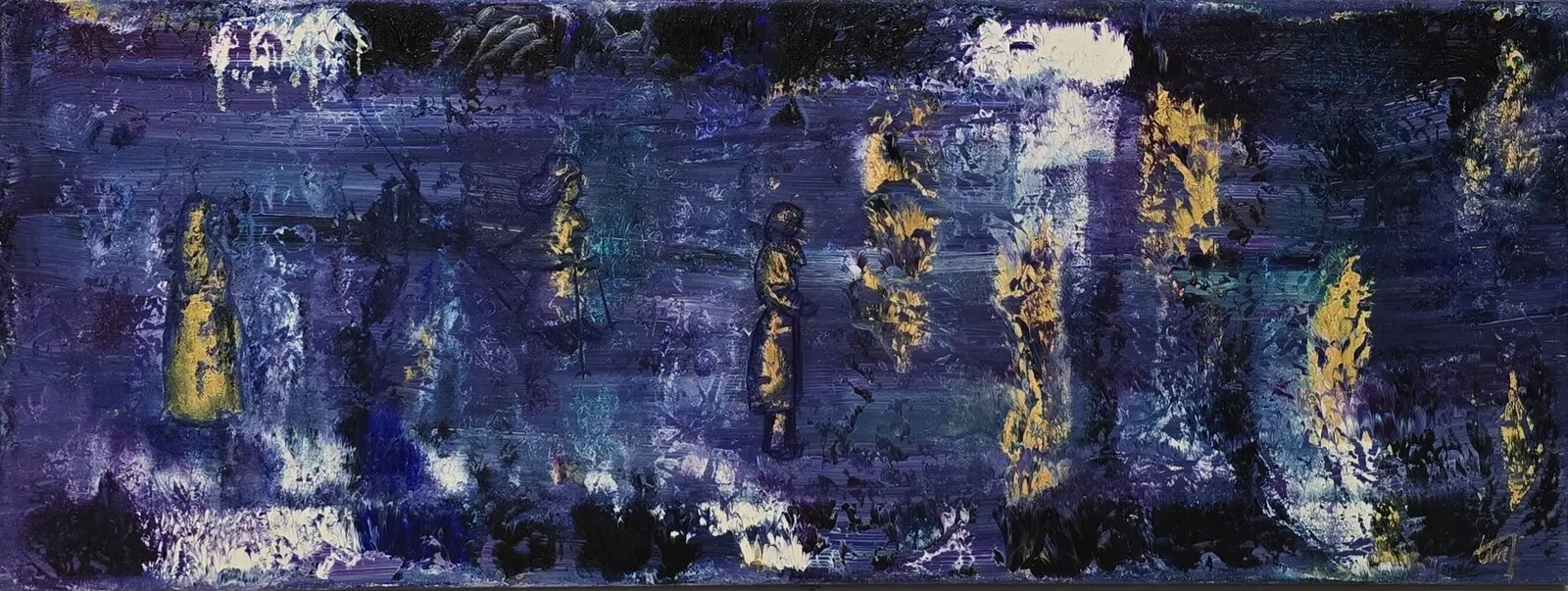 Akrylmålning Eldvakten av Eva Johansson