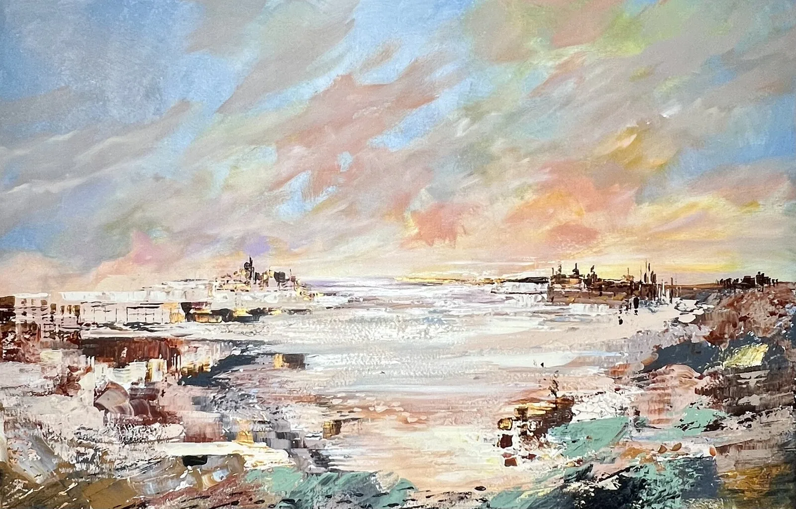 Akrylmålning SENTIMENTAL WALK av Anne-lee Andersson