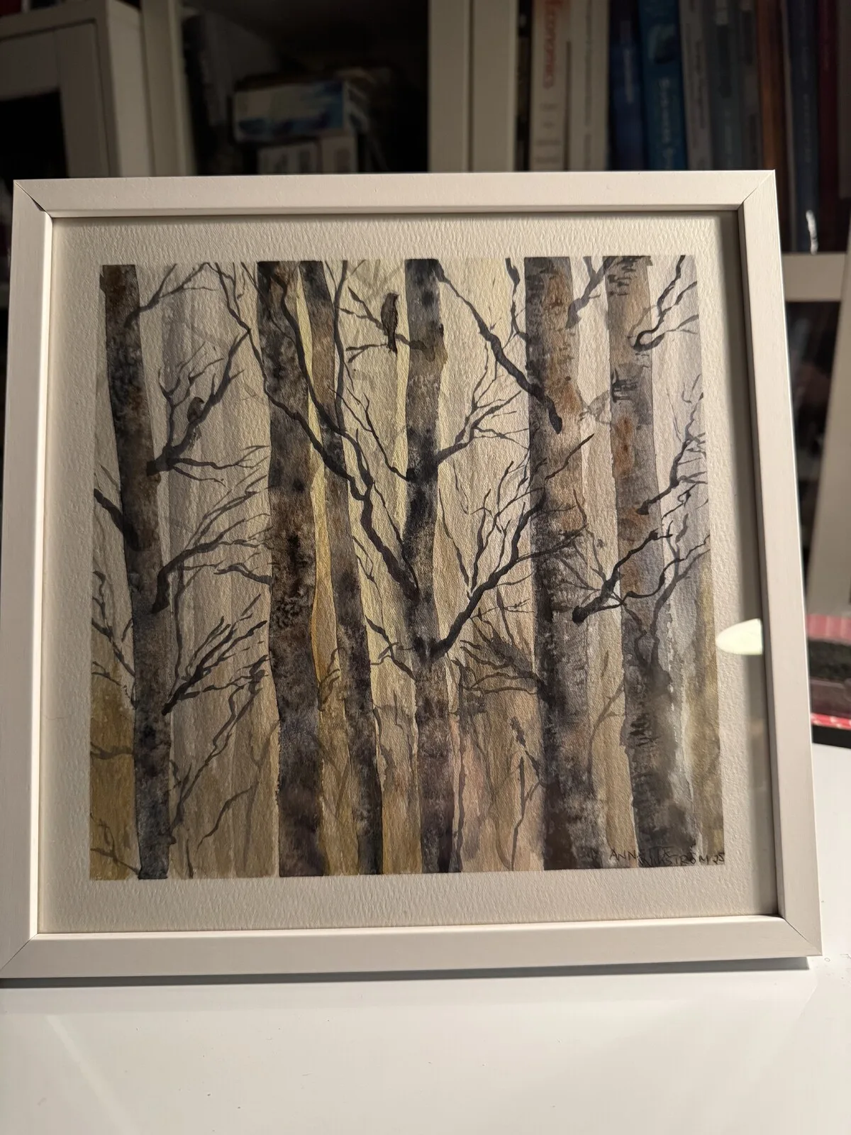 Akvarell Skog av Annette Wikström