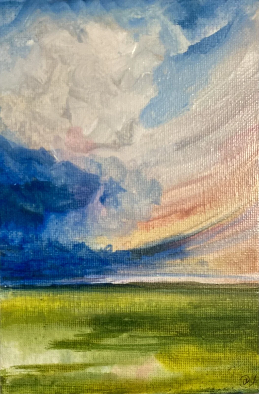 Akvarell Regn på ingång av Annette Landin