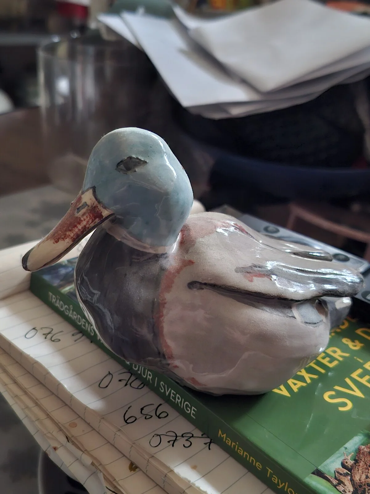 Skulptur And av Gisela Lindberg