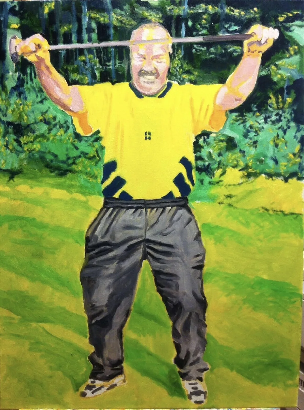 Oljemålning Golf spelaren av Kim Palonto