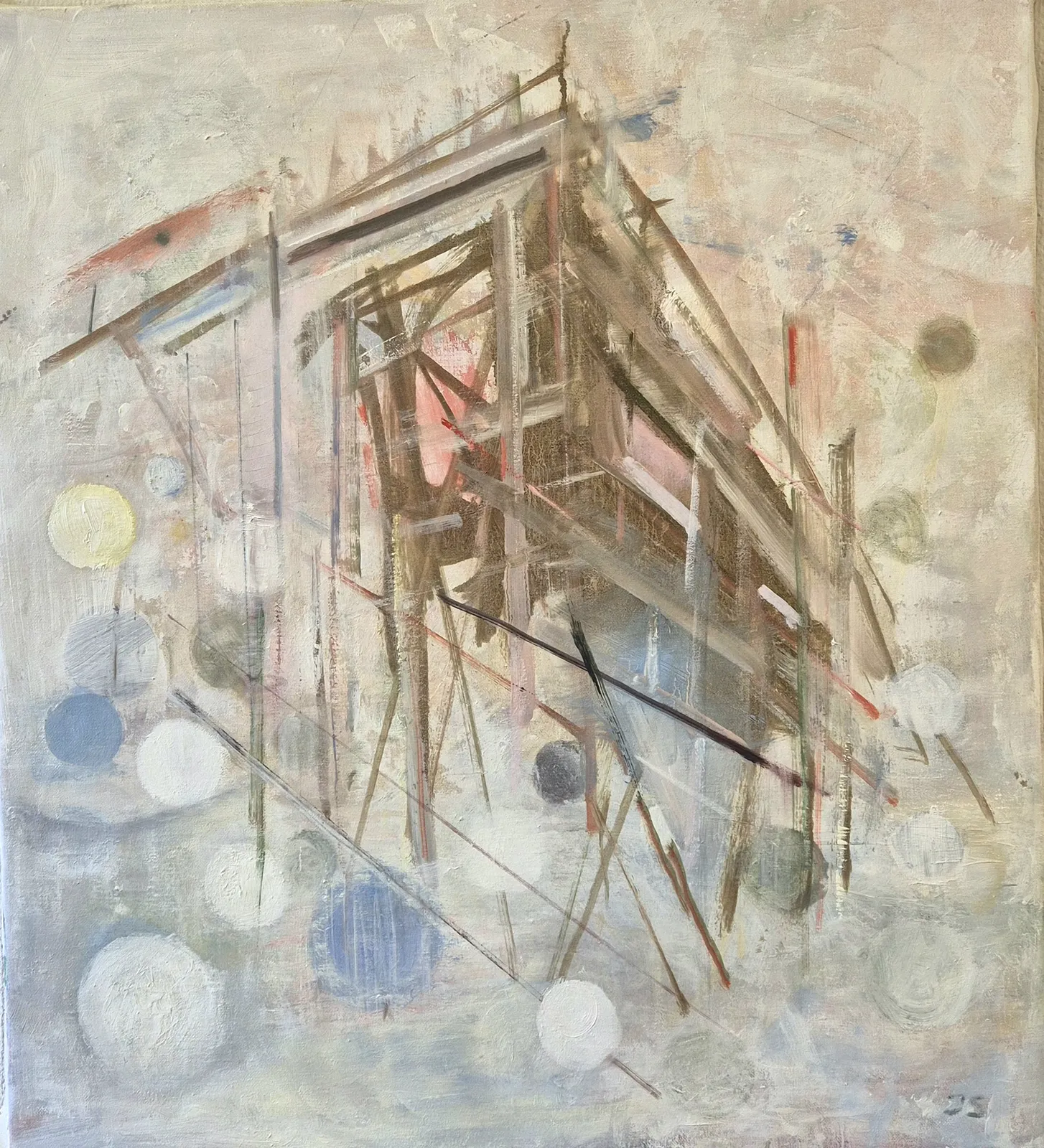 Oljemålning Uppbrottet av John Shelton