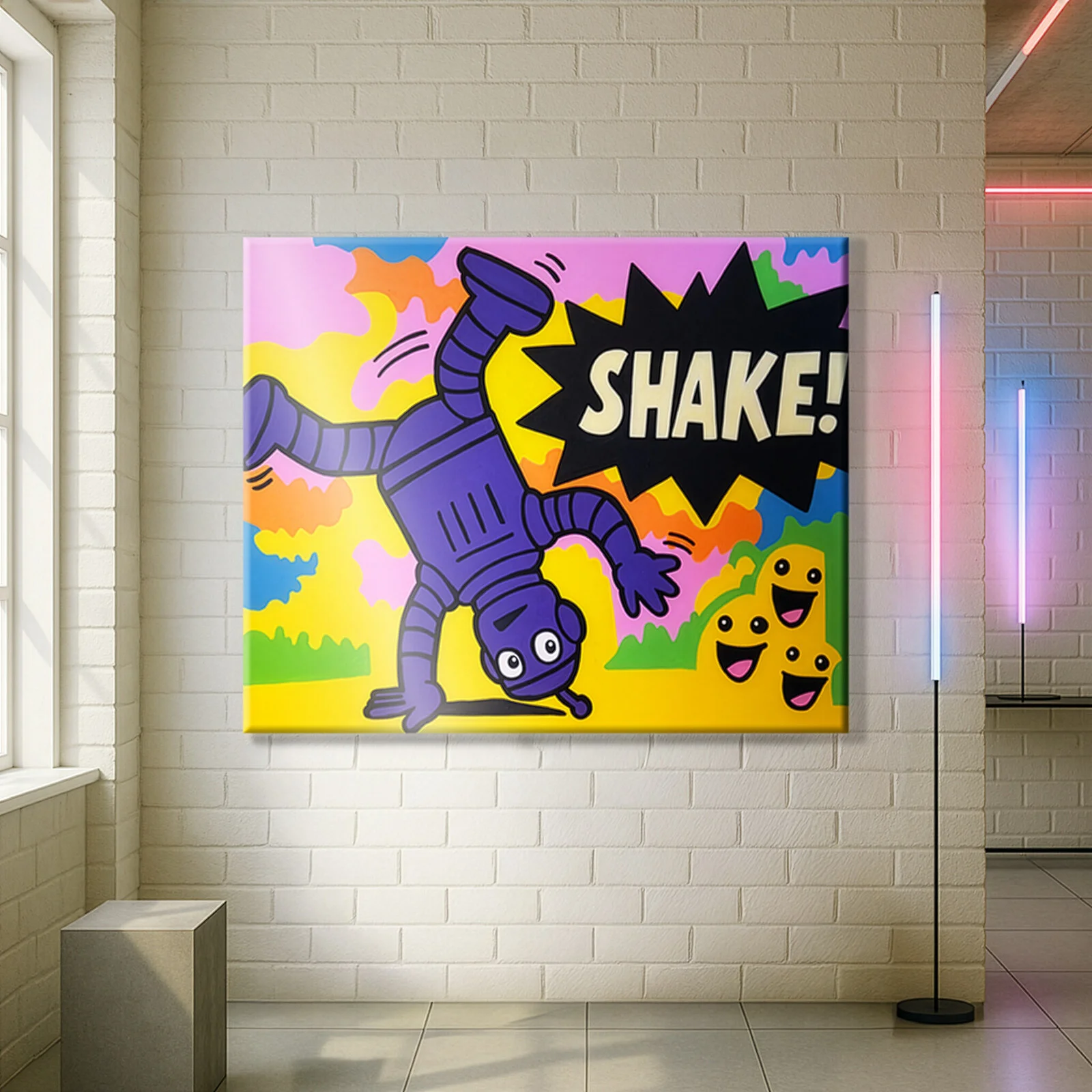 Akrylmålning SHAKE! av Emanuel Ringborg Mankert