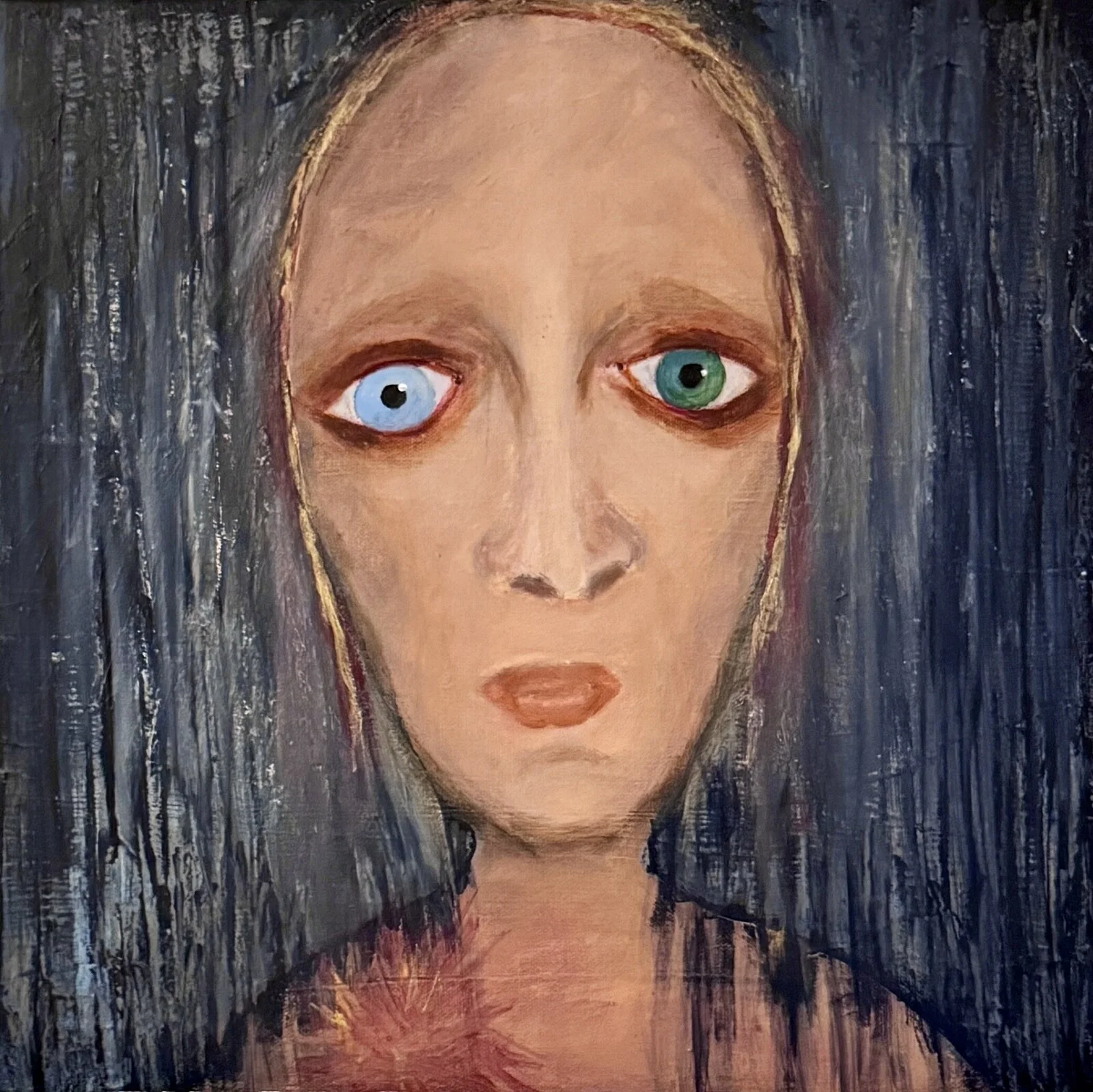 Akrylmålning On/Off av Sophie Ghabris
