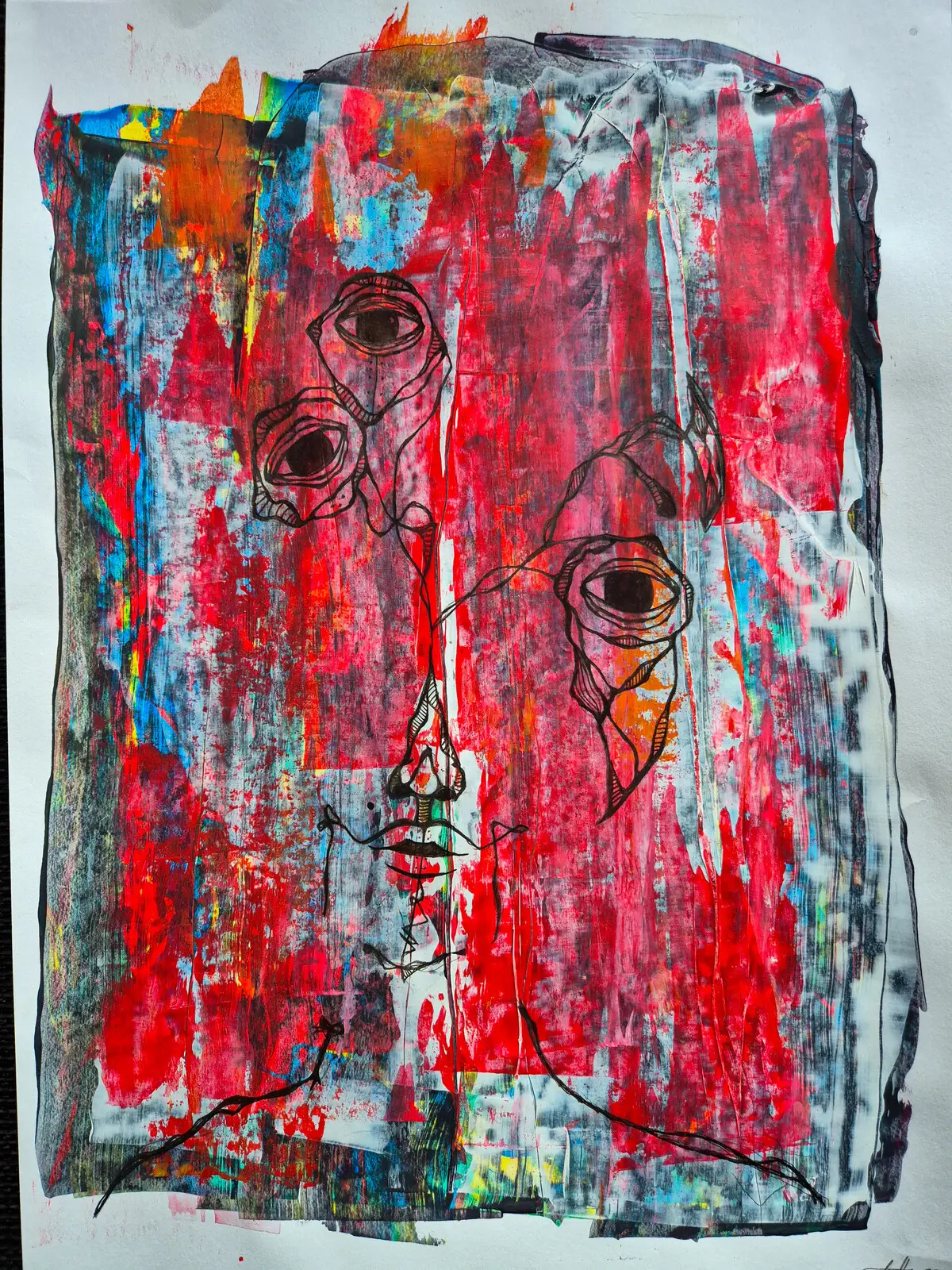 Akvarell Fragment 404 av Isac Holmgren