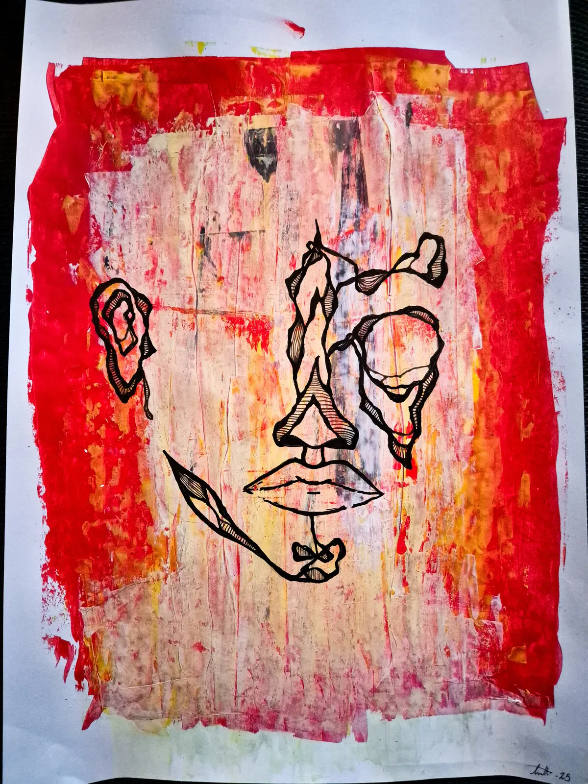 Akvarell Röda sigillet av Isac Holmgren