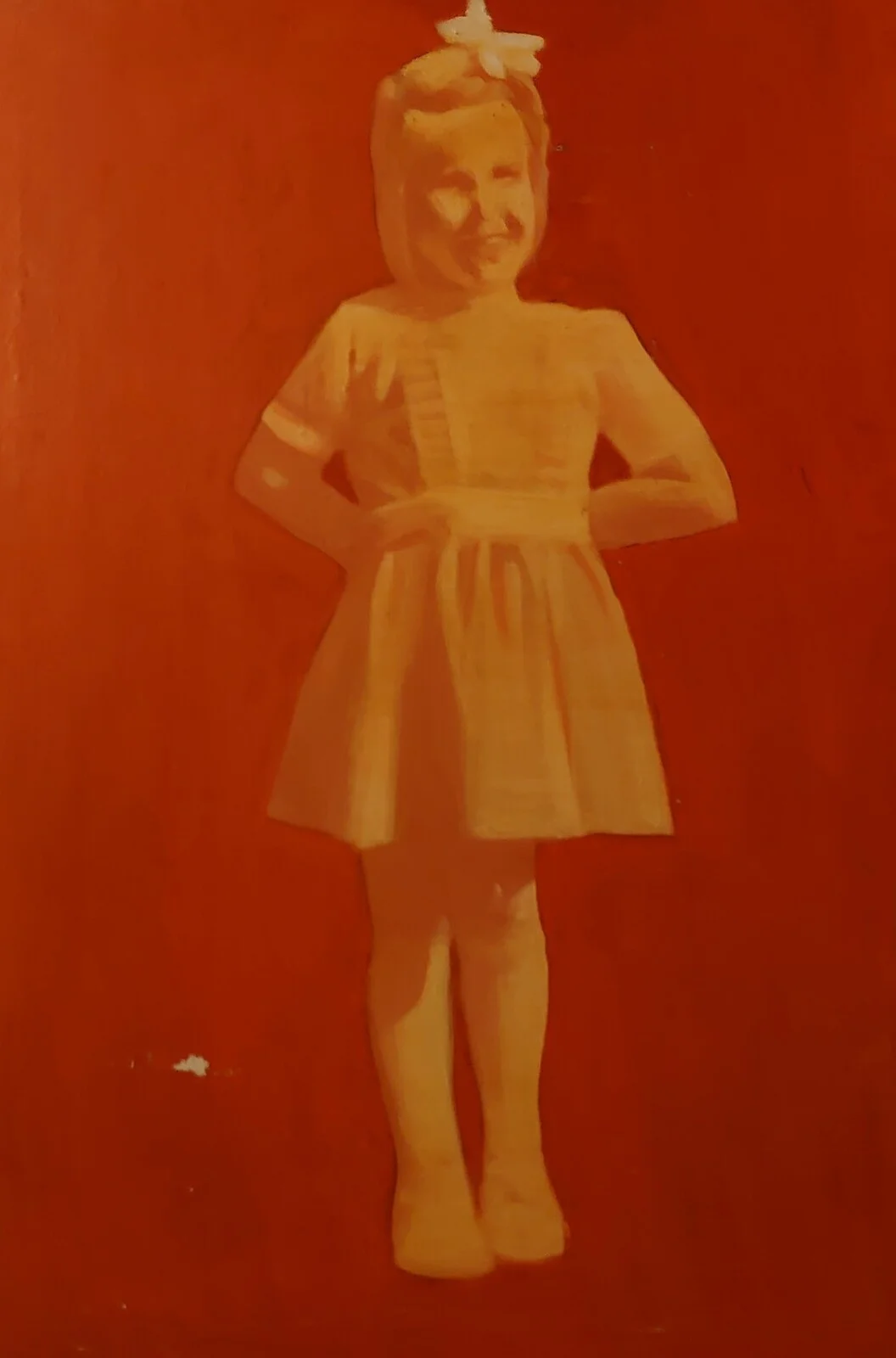 Oljemålning Flickan av John Shelton