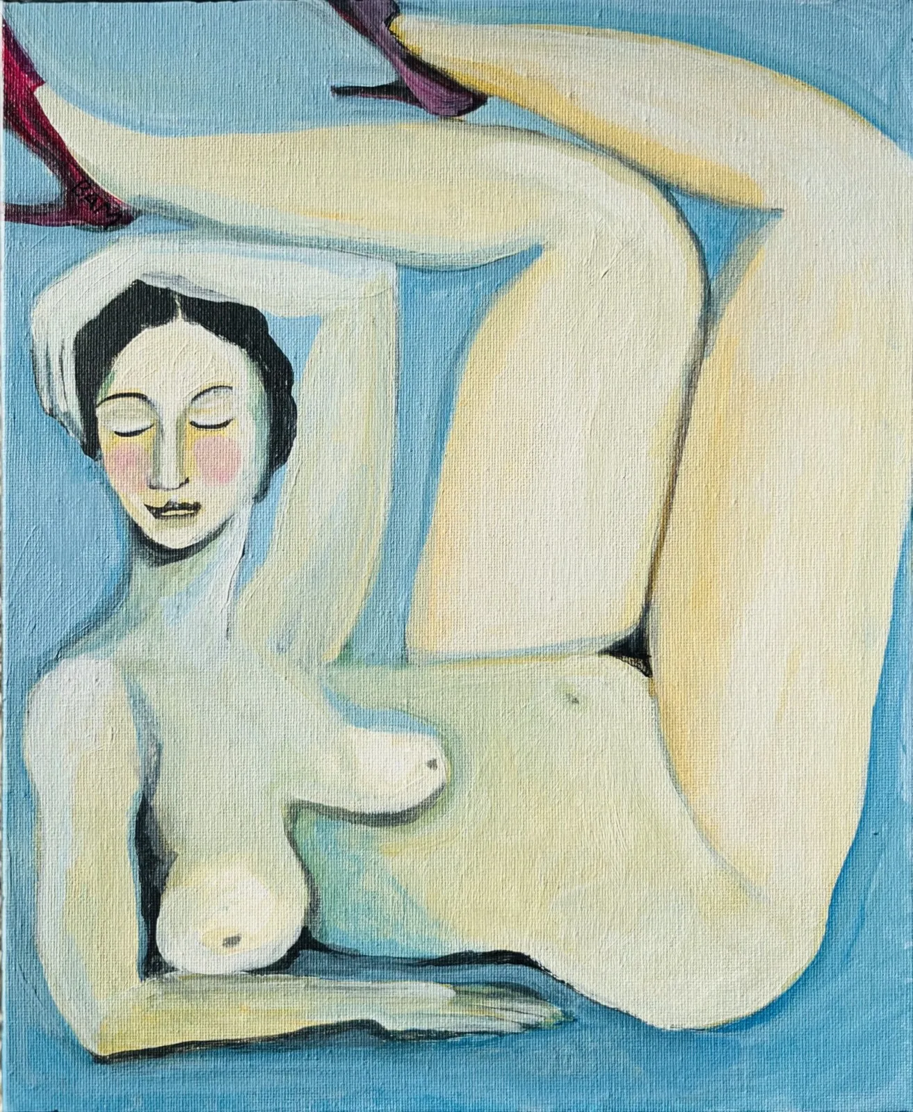 Akrylmålning Flow av BAM Betty Anne Mörelius