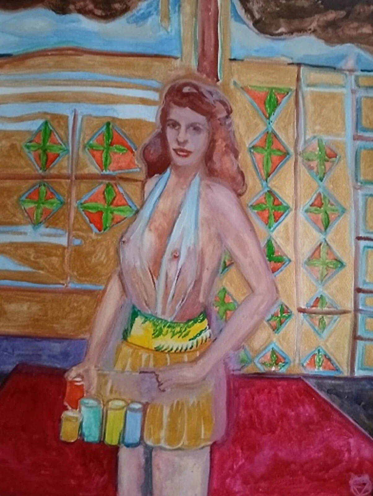 46 ) Rita Hayward playing Roulette. av Victor Finnigan