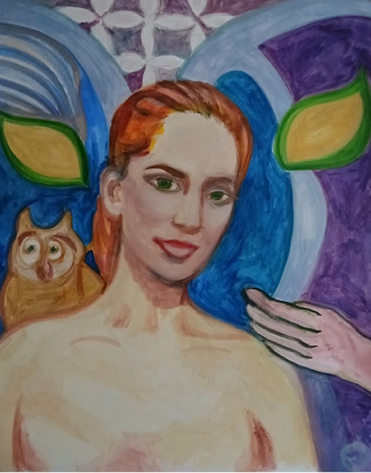 54 ) Emma Roberts and the Owl. av Victor Finnigan