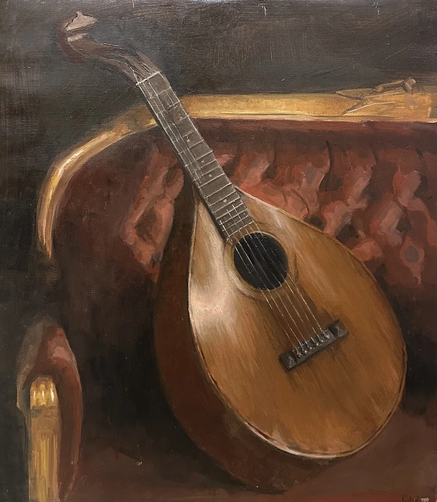 Oljemålning Lundbergs luta av Sussi Willgren L