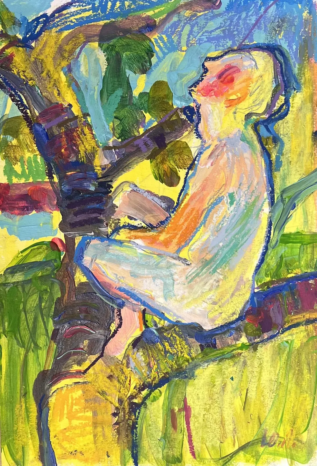 Nude male sketch av Yuliia Levytska