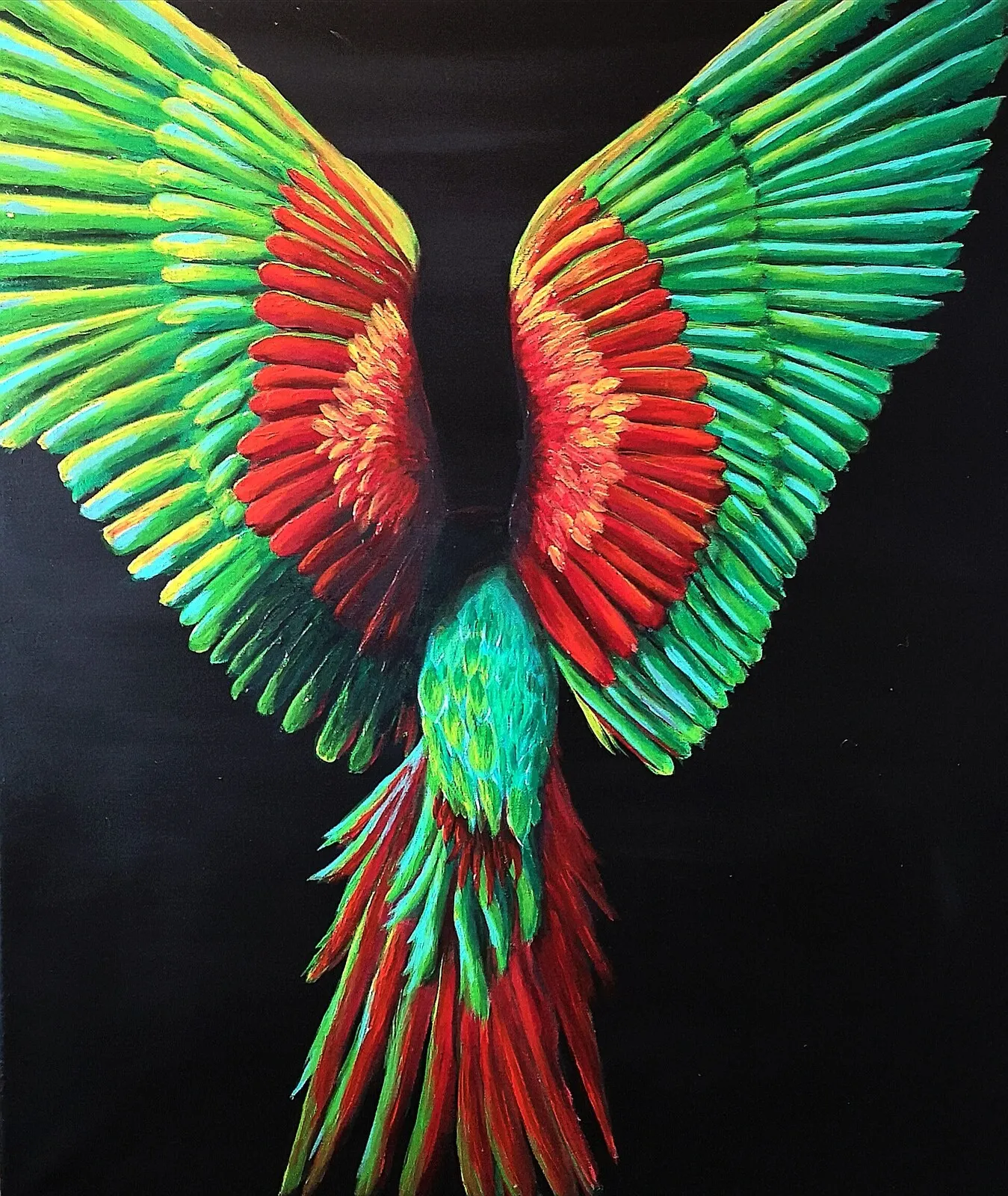 Akrylmålning Wings av Maria Borgring ( Fd Lindberg)