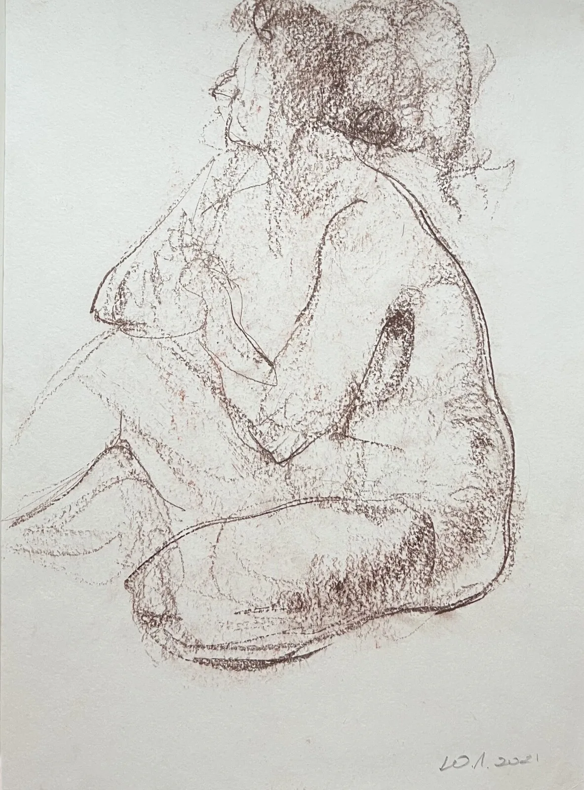 Nude sketch av Yuliia Levytska