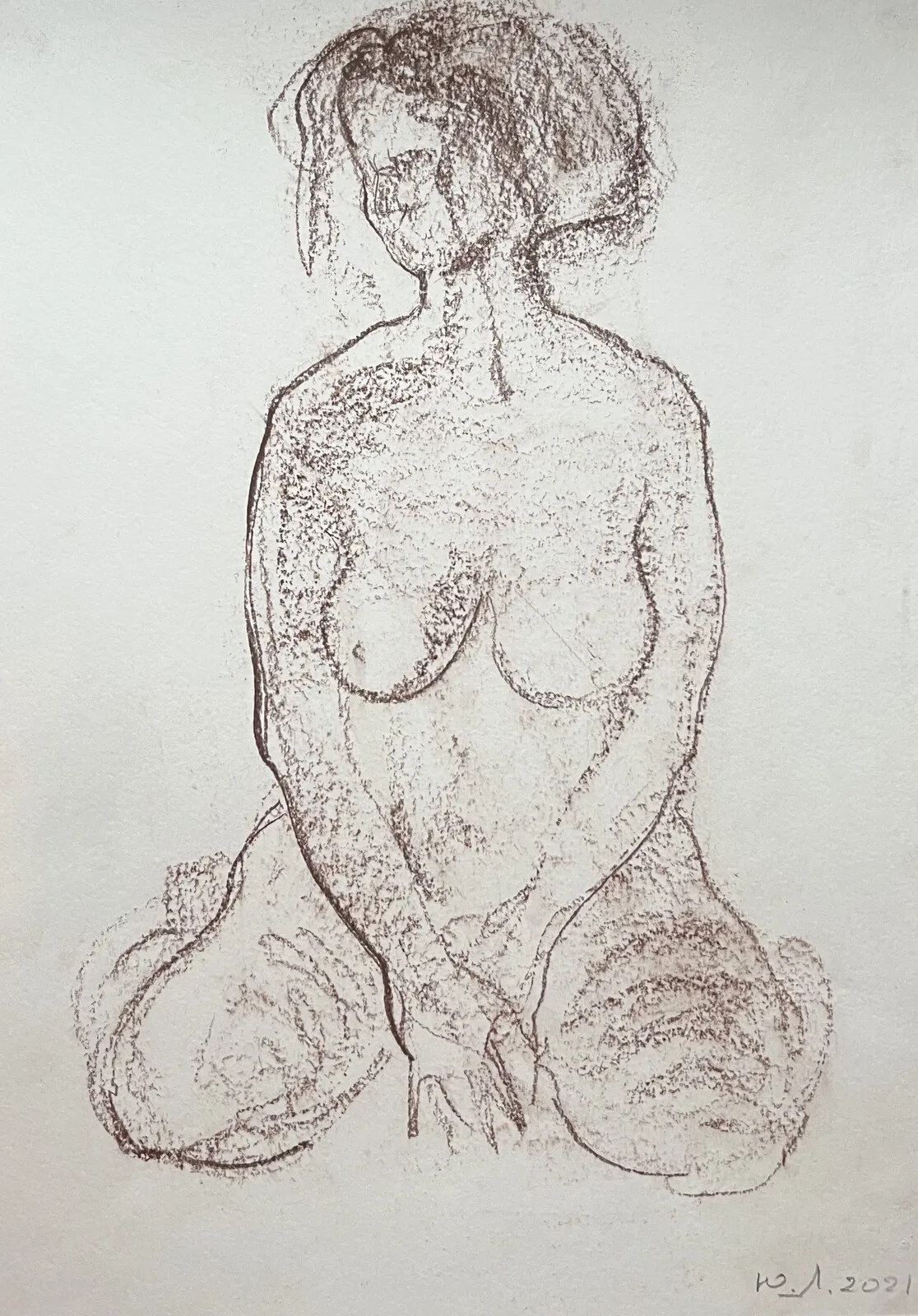 Nude sketch av Yuliia Levytska