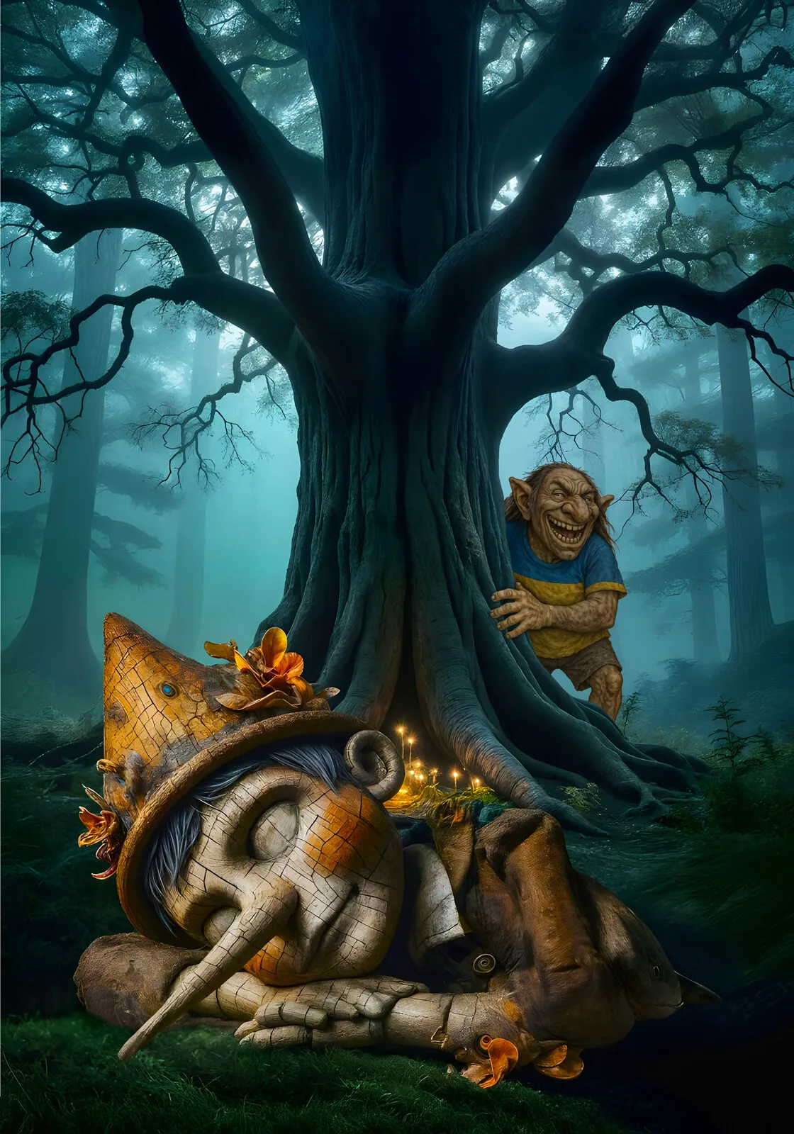 Wet Dreams - Sleeping Pinocchio av Jörgen Thornberg