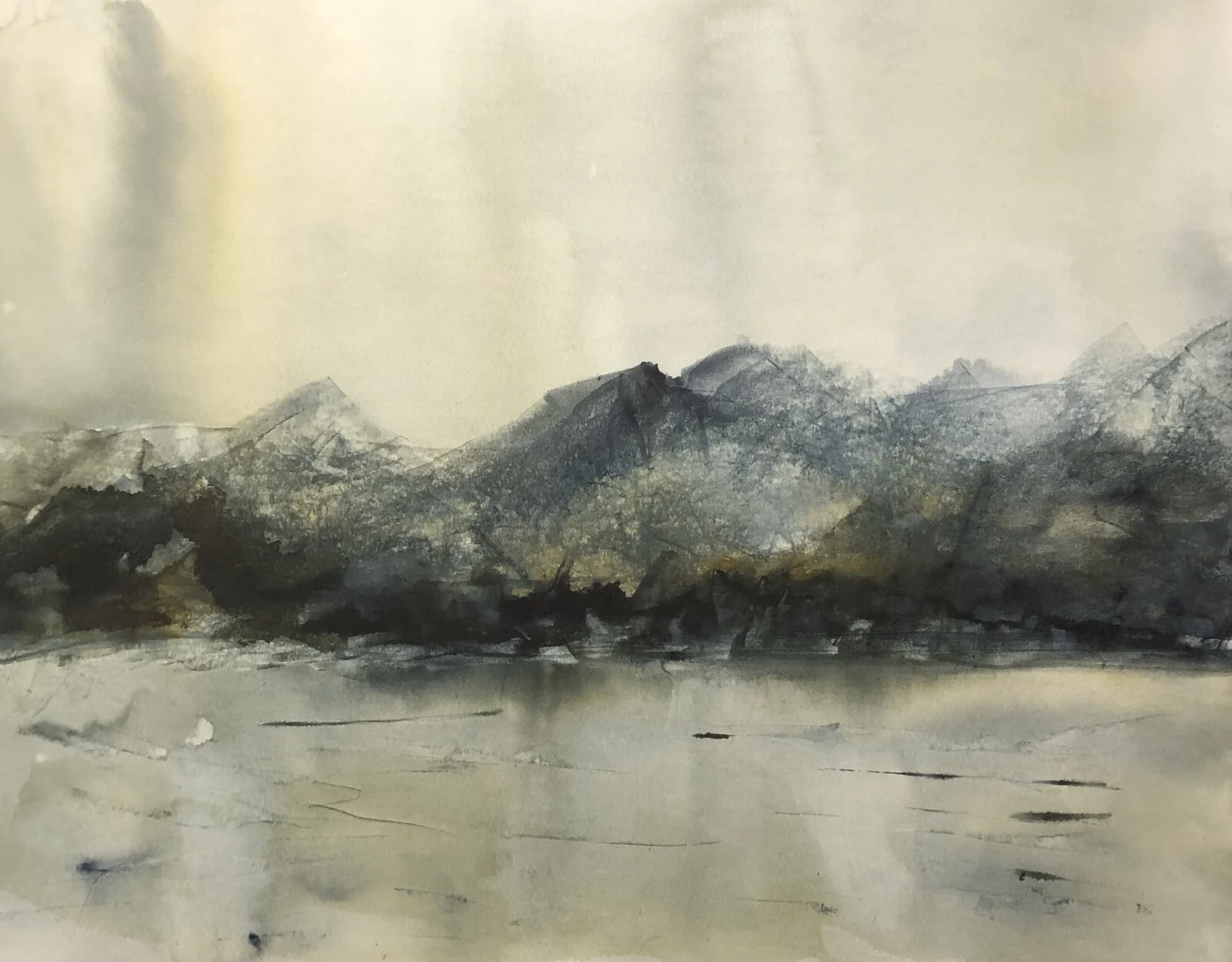 Akvarell Tromsö av Hélena Melind