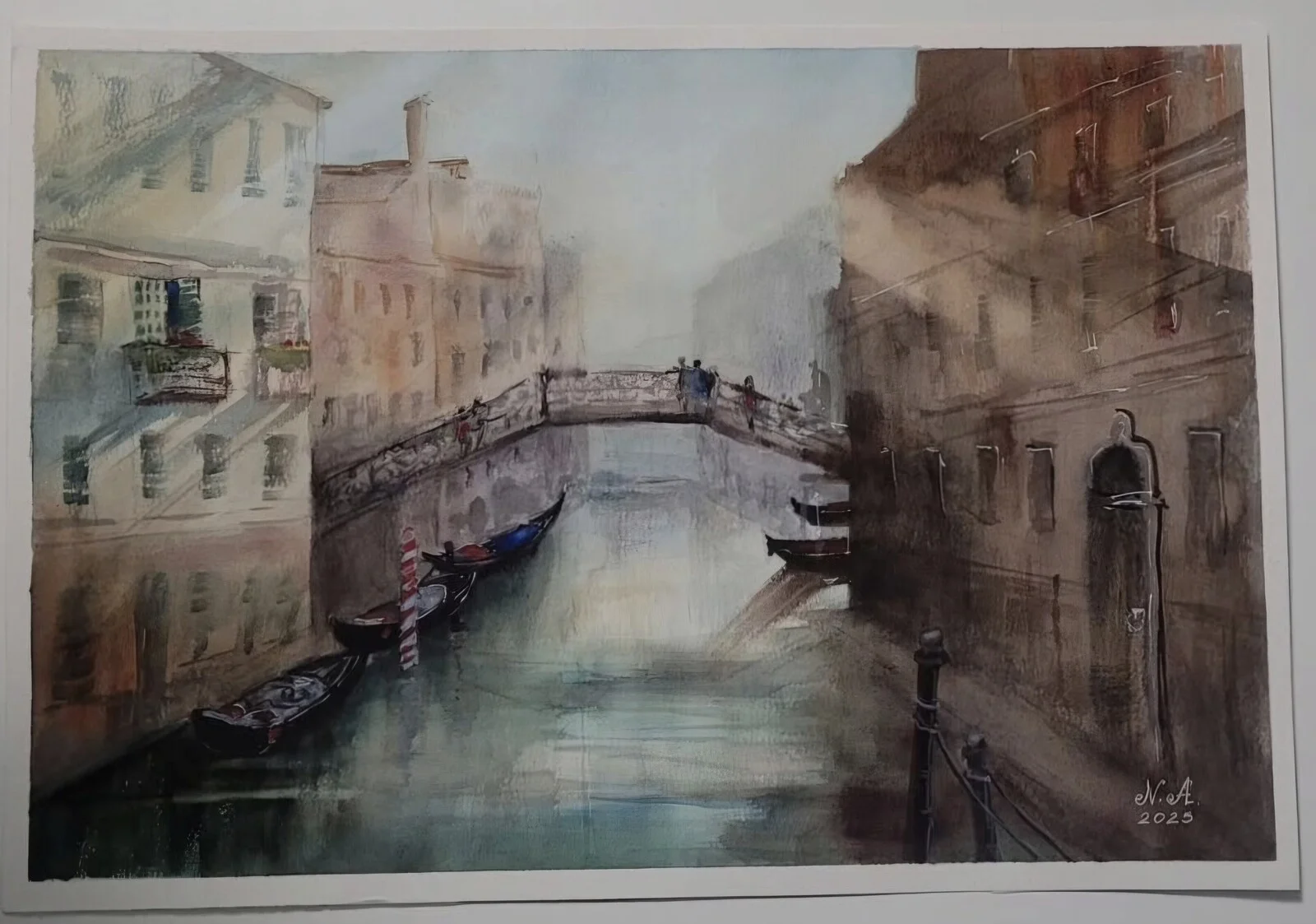 Akvarell Venedig av Natalia Apostolova