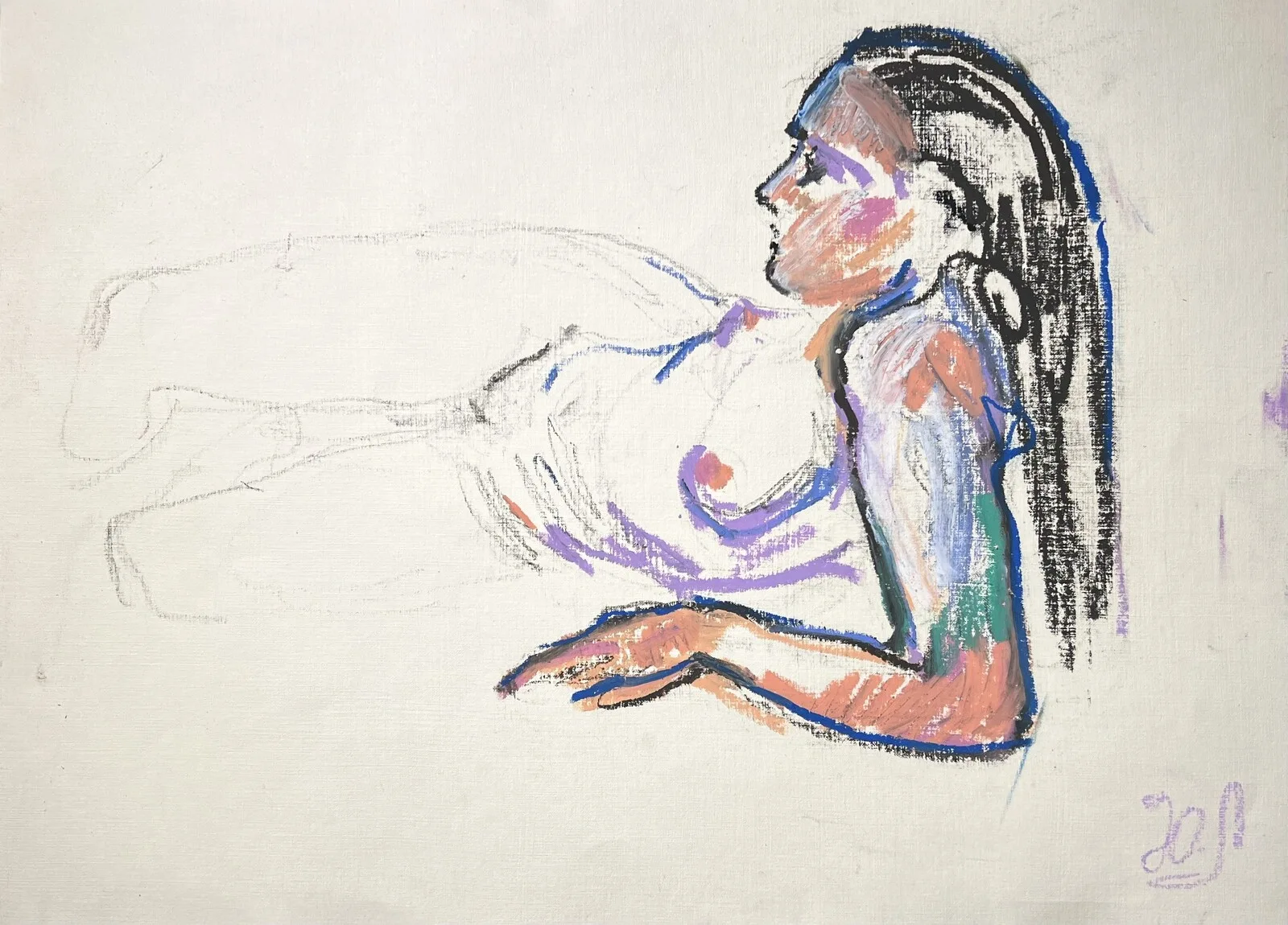 Nude sketch av Yuliia Levytska