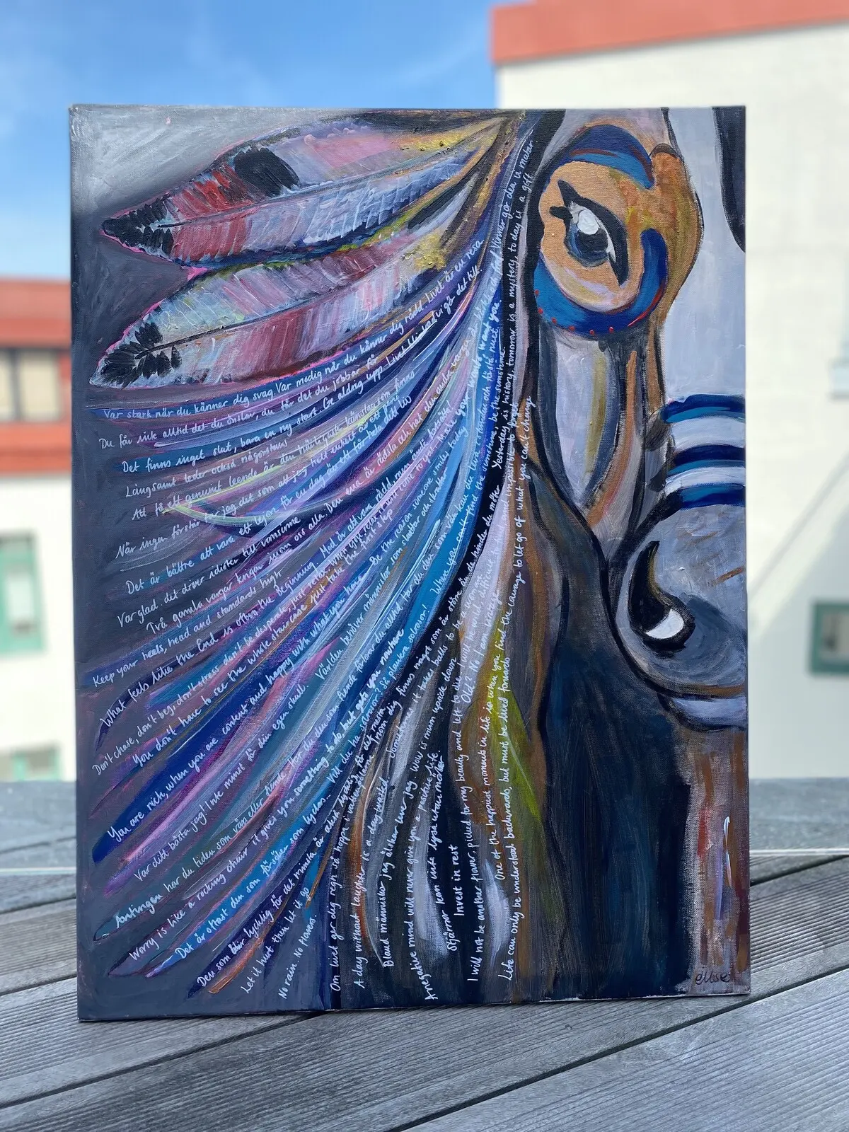 Akrylmålning av Linda Carlén