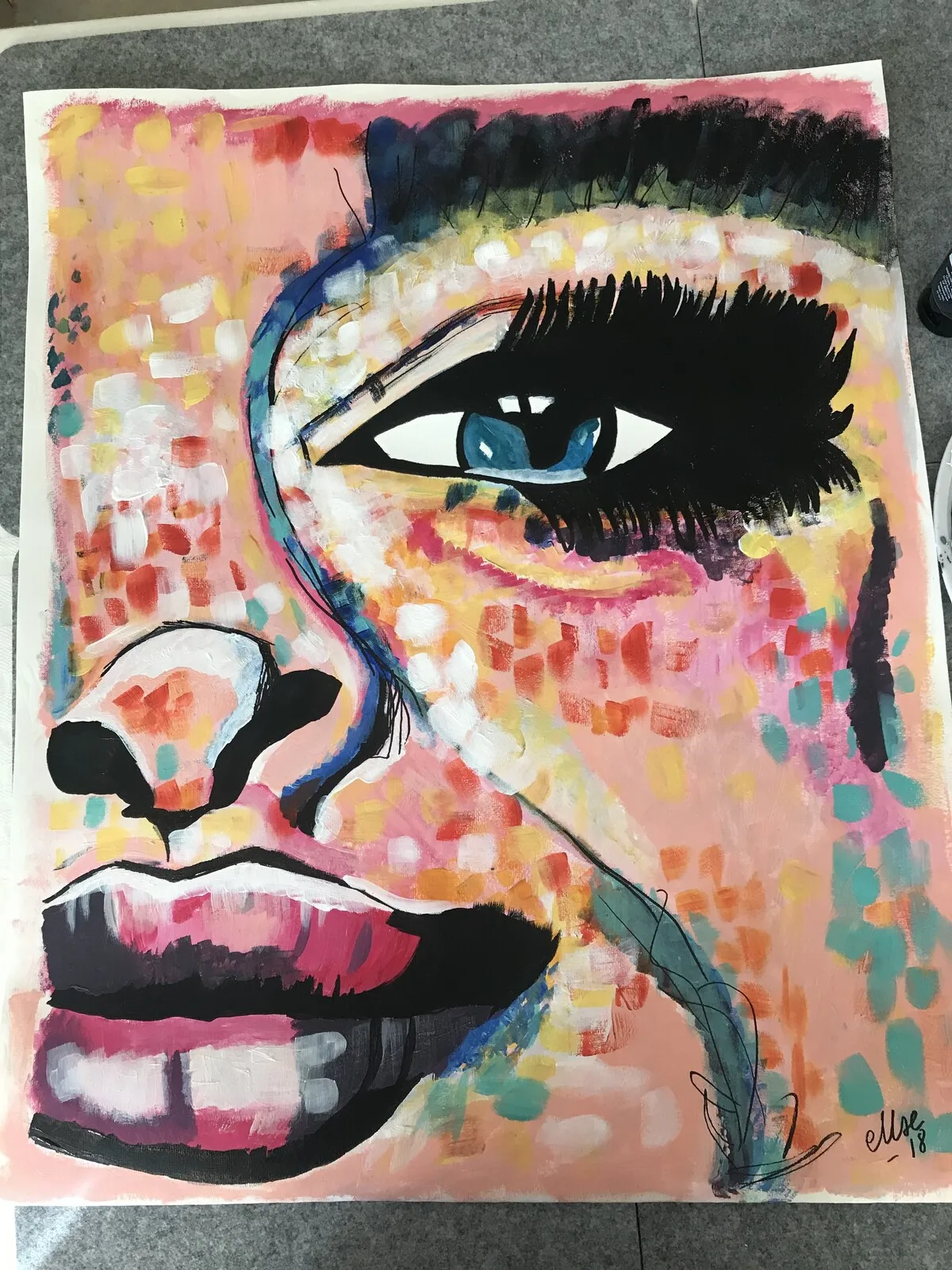 Akrylmålning av Linda Carlén