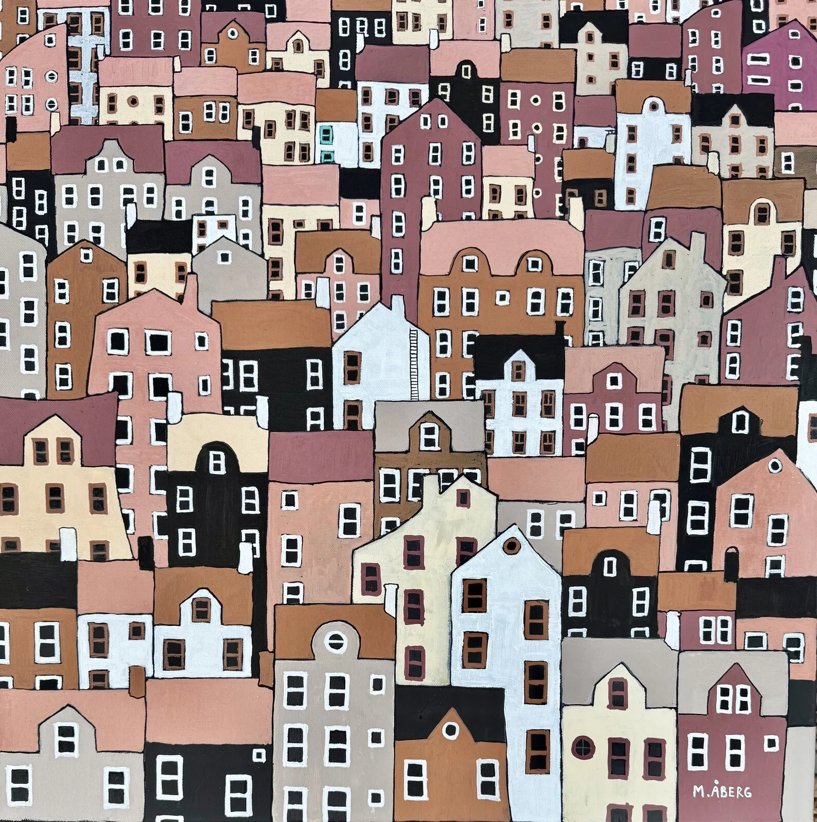 Akrylmålning 6-7 av Mattias Åberg