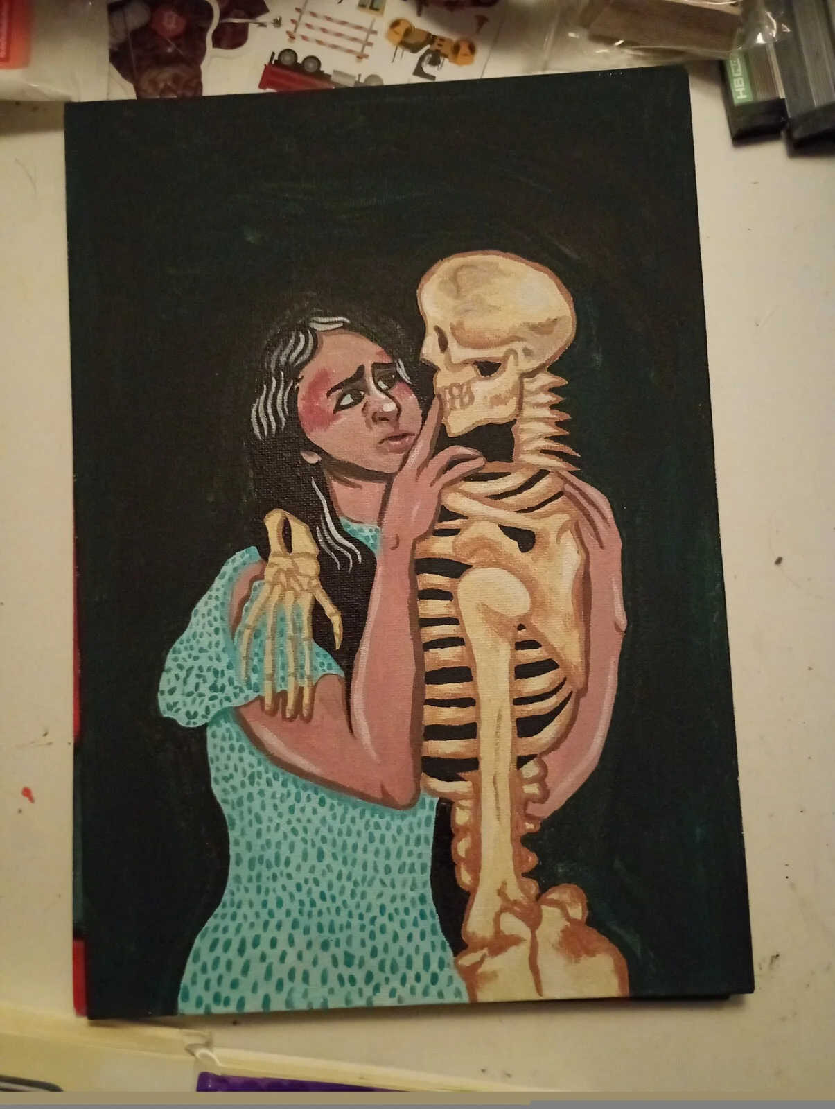 Akrylmålning Death of a loved one av Ash