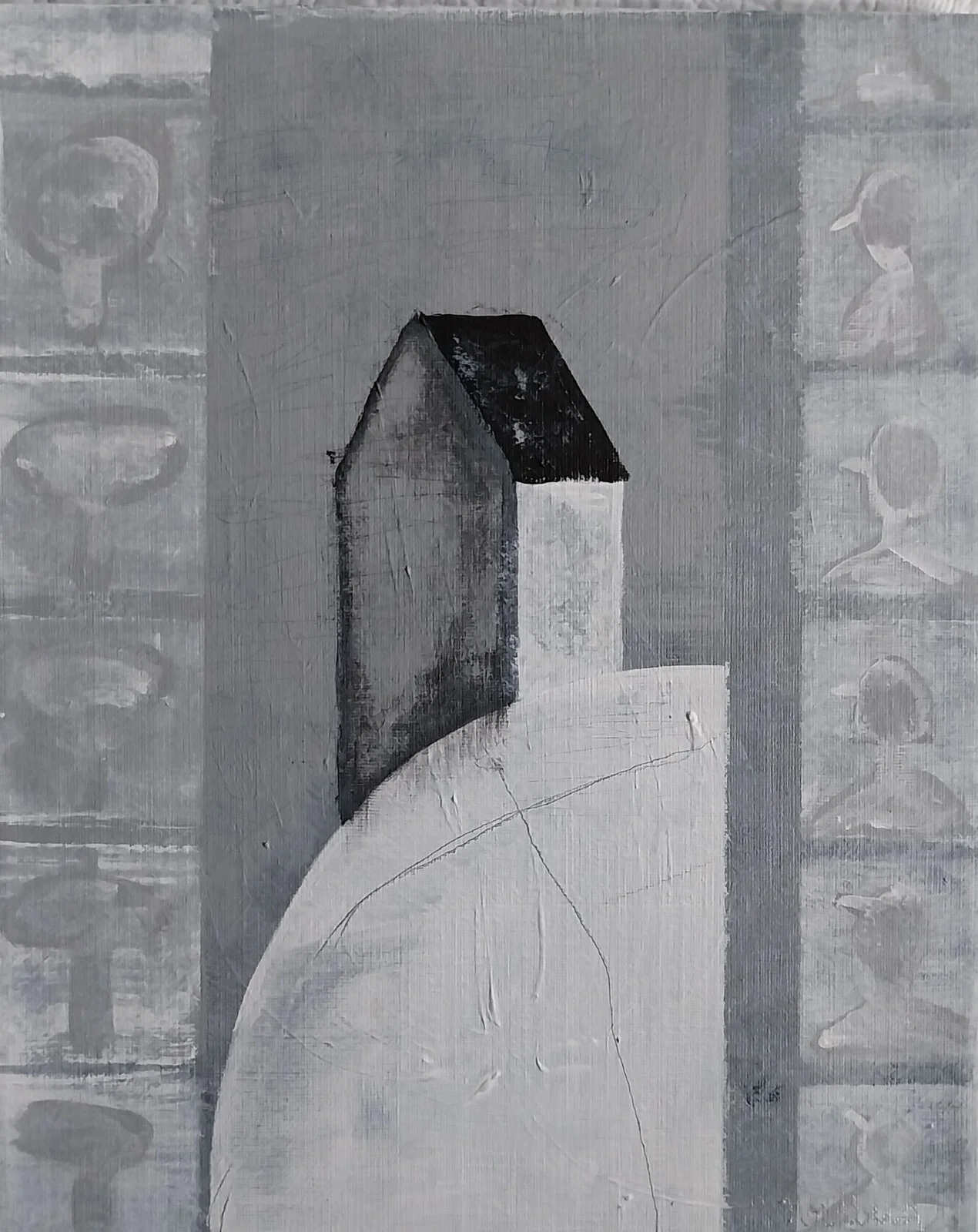 Akrylmålning JORDEN III av Margaretha Nordberg