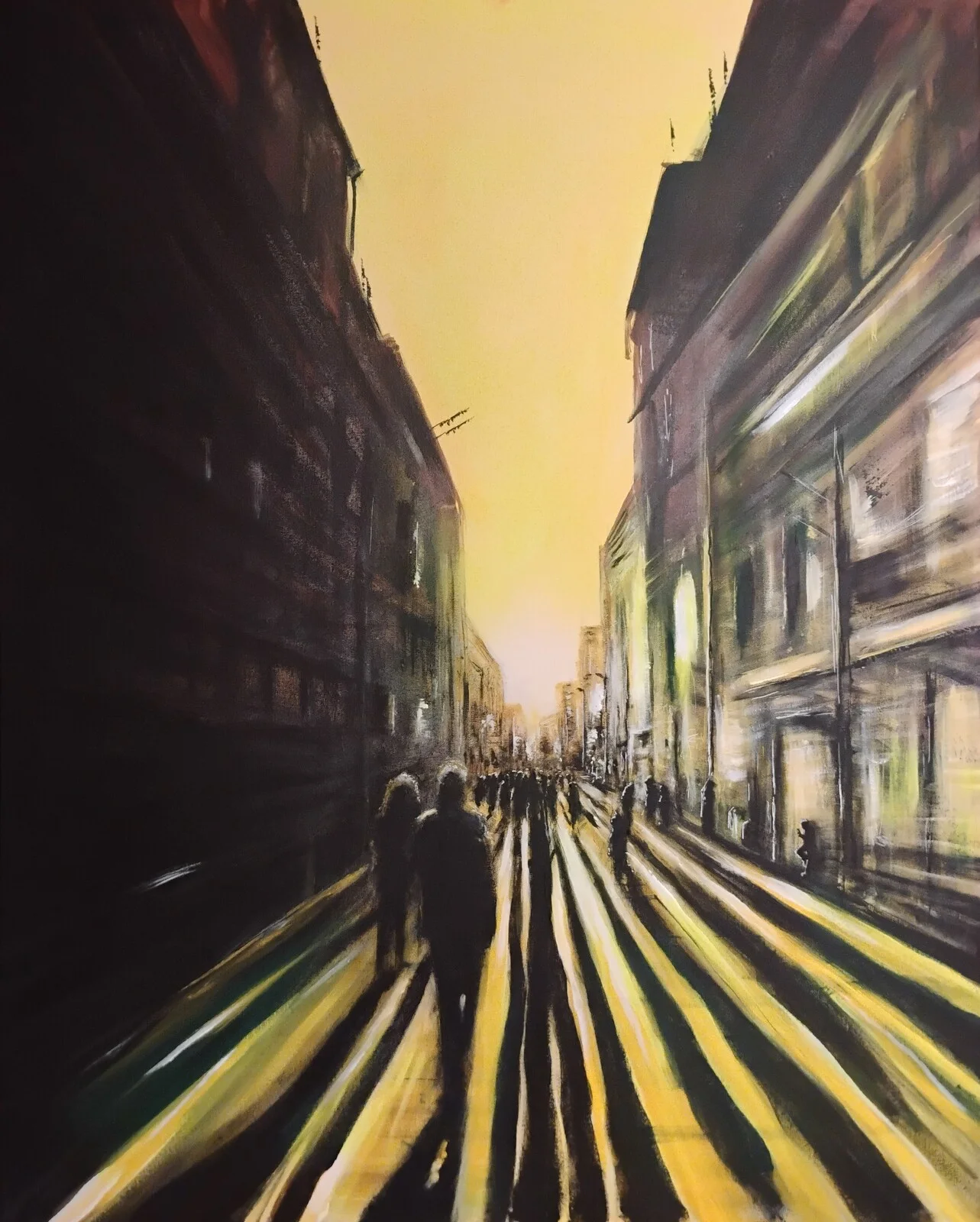 Akrylmålning Set the World Afire II av Anders Danielsson