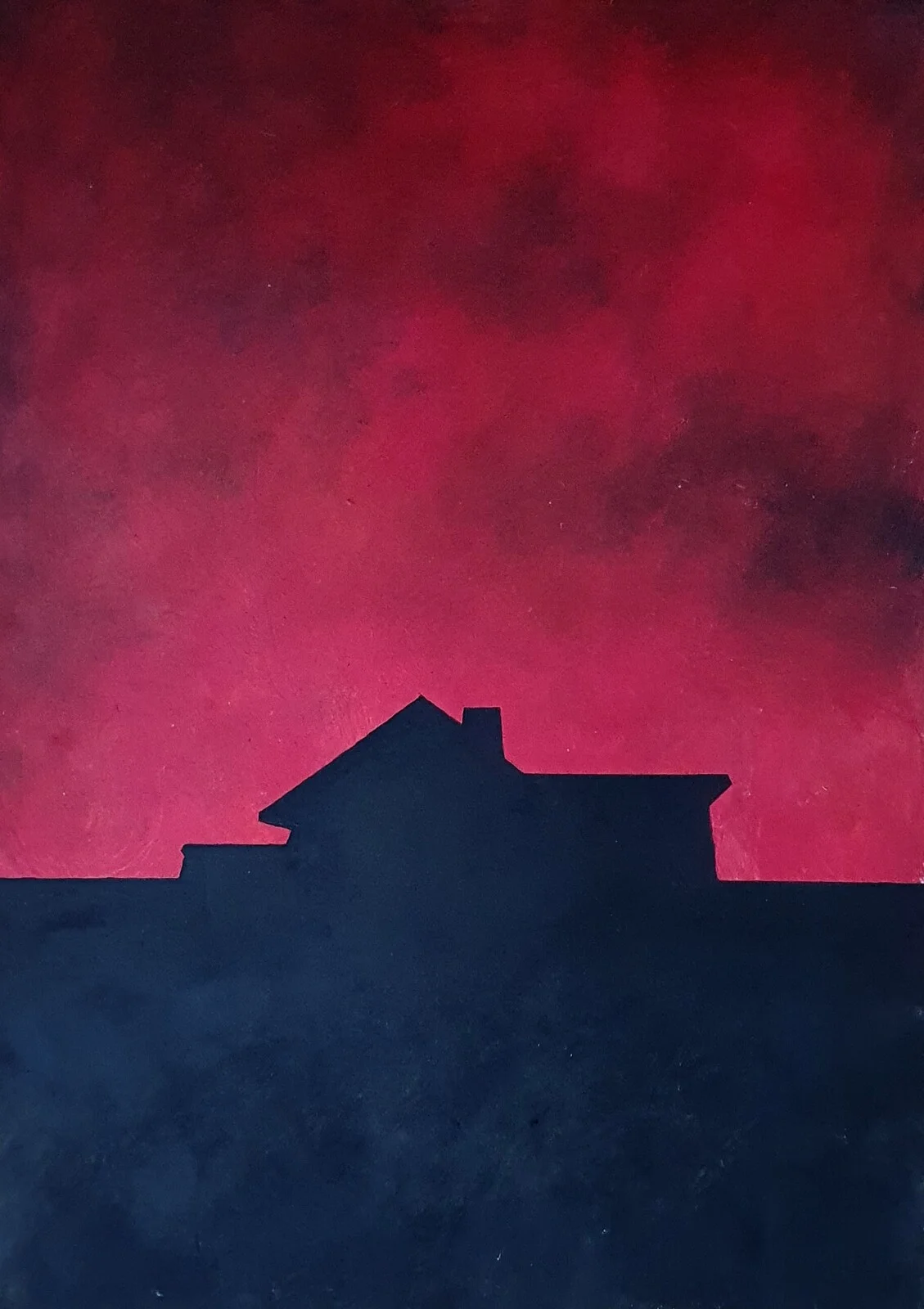 Oljemålning Summer-House av Olle Gudbrand