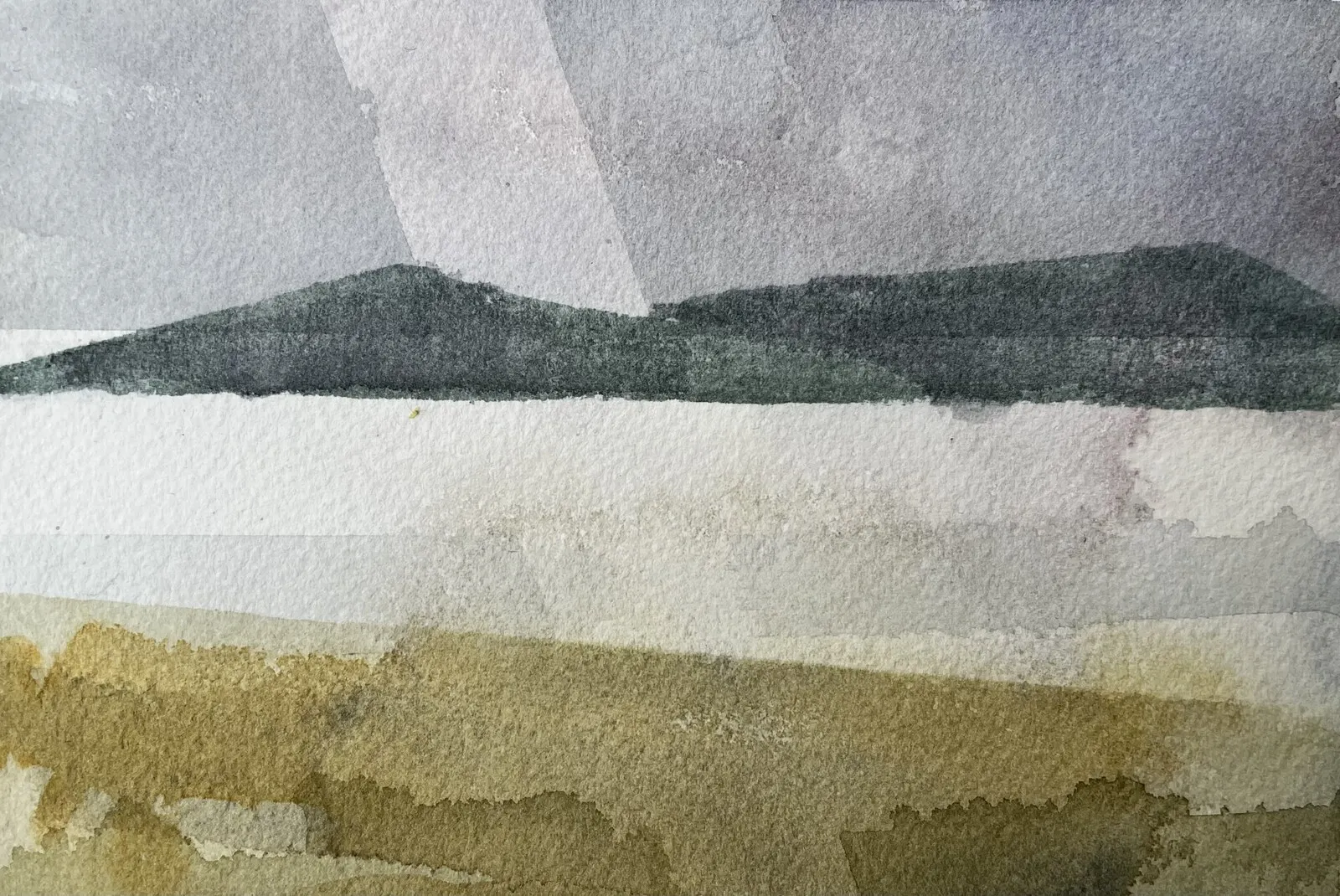 Akvarell Frusen Koljofjord av Herman Heijmans