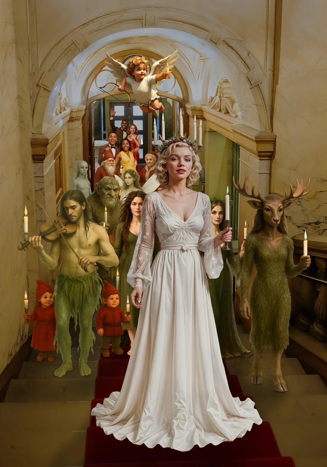 Lucia procession av Jörgen Thornberg