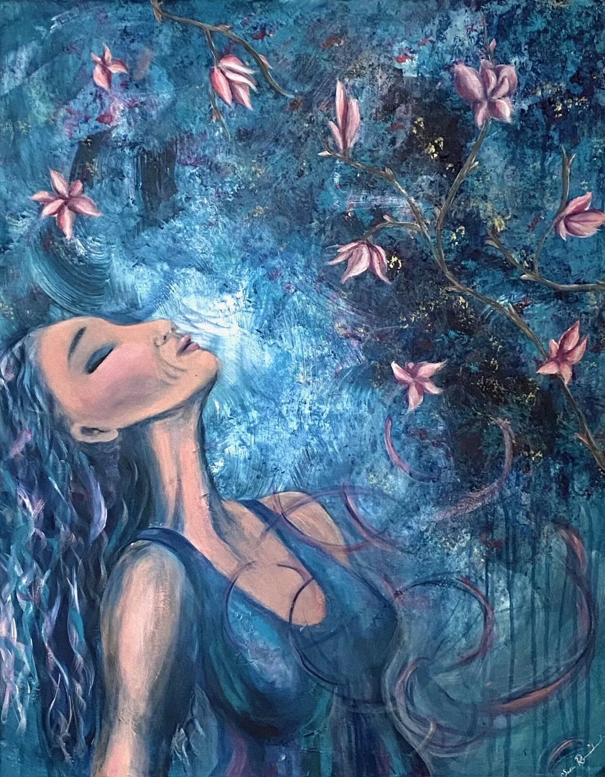 Akrylmålning Eternal Freedom av Sofia Romedahl