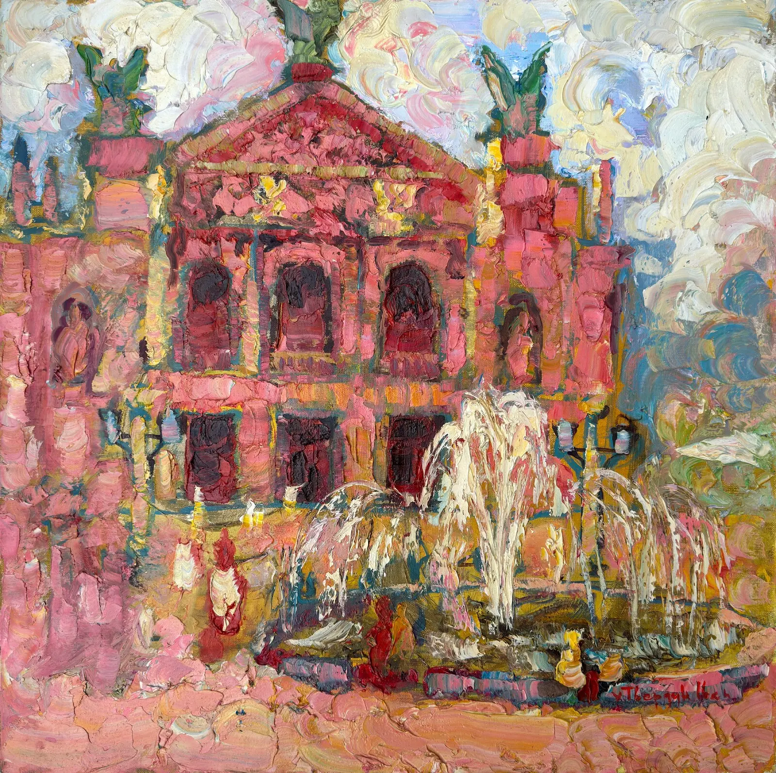 Oljemålning Favourite Opera House av Ivan Tverdun