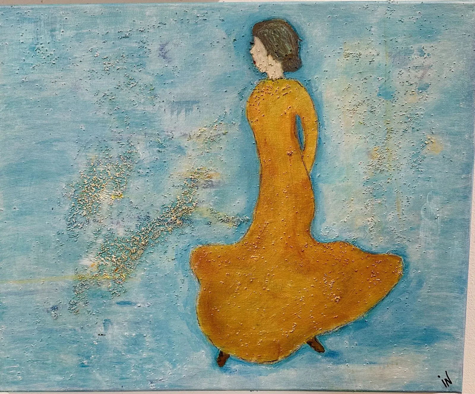 Akrylmålning På tå av Ingmarie Nilsson