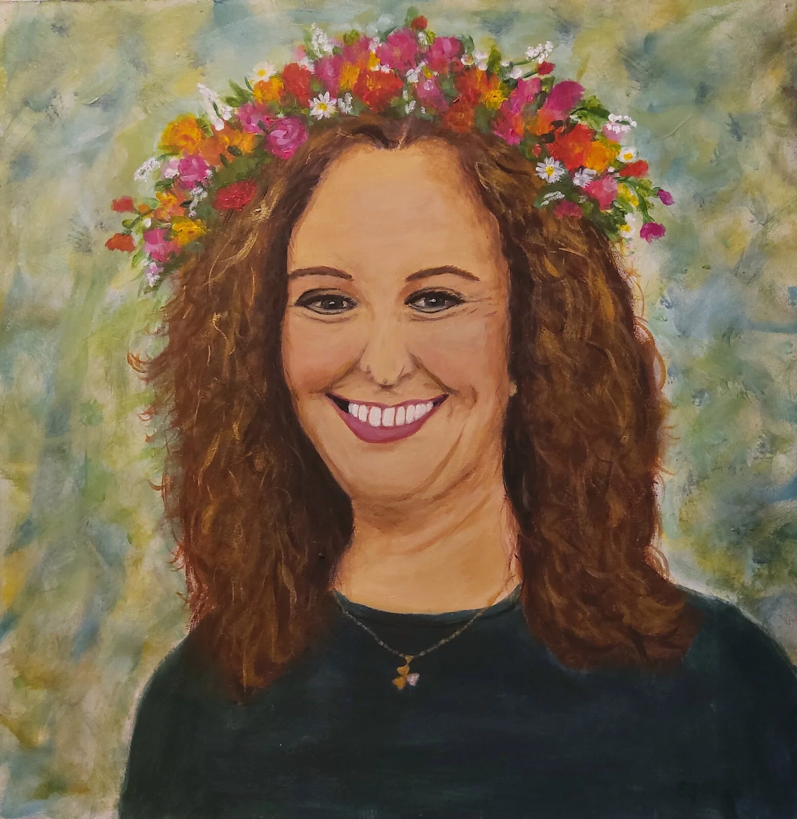 Akrylmålning Syster av Eva Garami