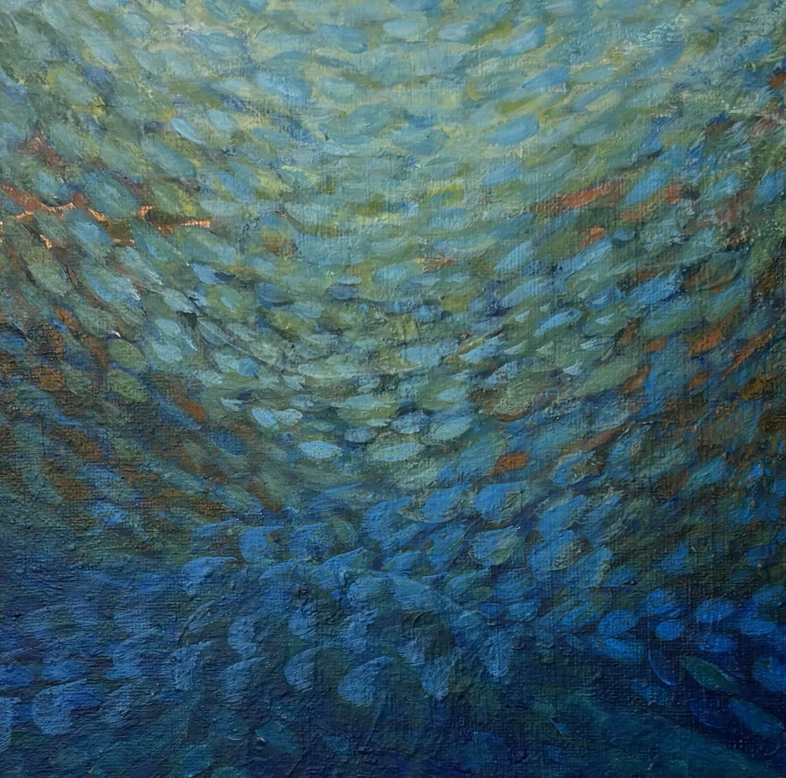 Akrylmålning Formationer II av Marita Idh-Gauntlett