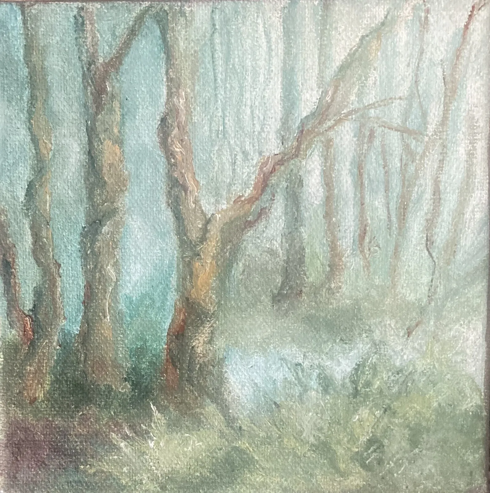 Oljemålning Tidig vår av Anne-Marie Björstrand